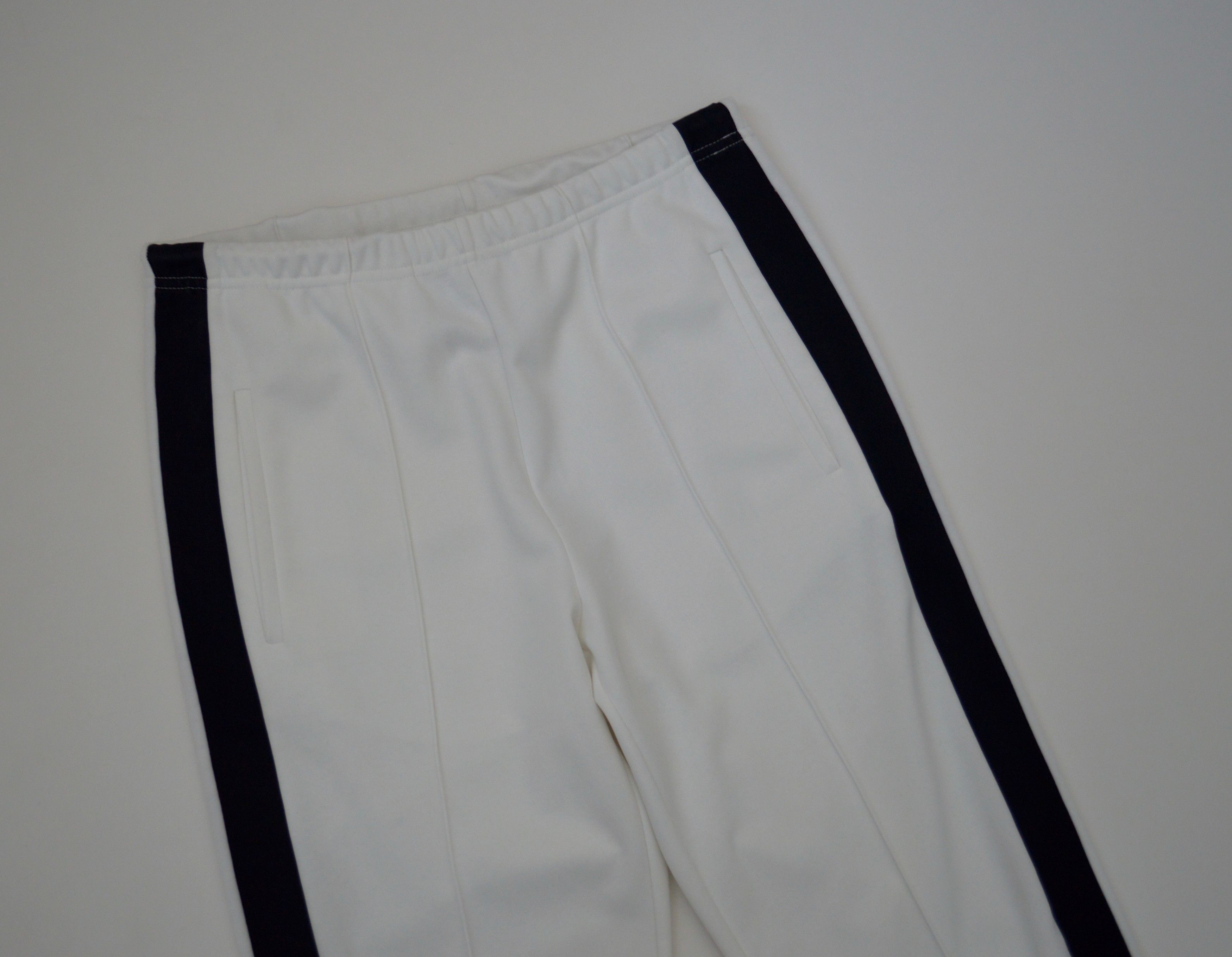 Maison Margiela S/S 18 White Flared Leg Side Stripe Sweatpants Size US 30 / EU 46 - 4 Thumbnail