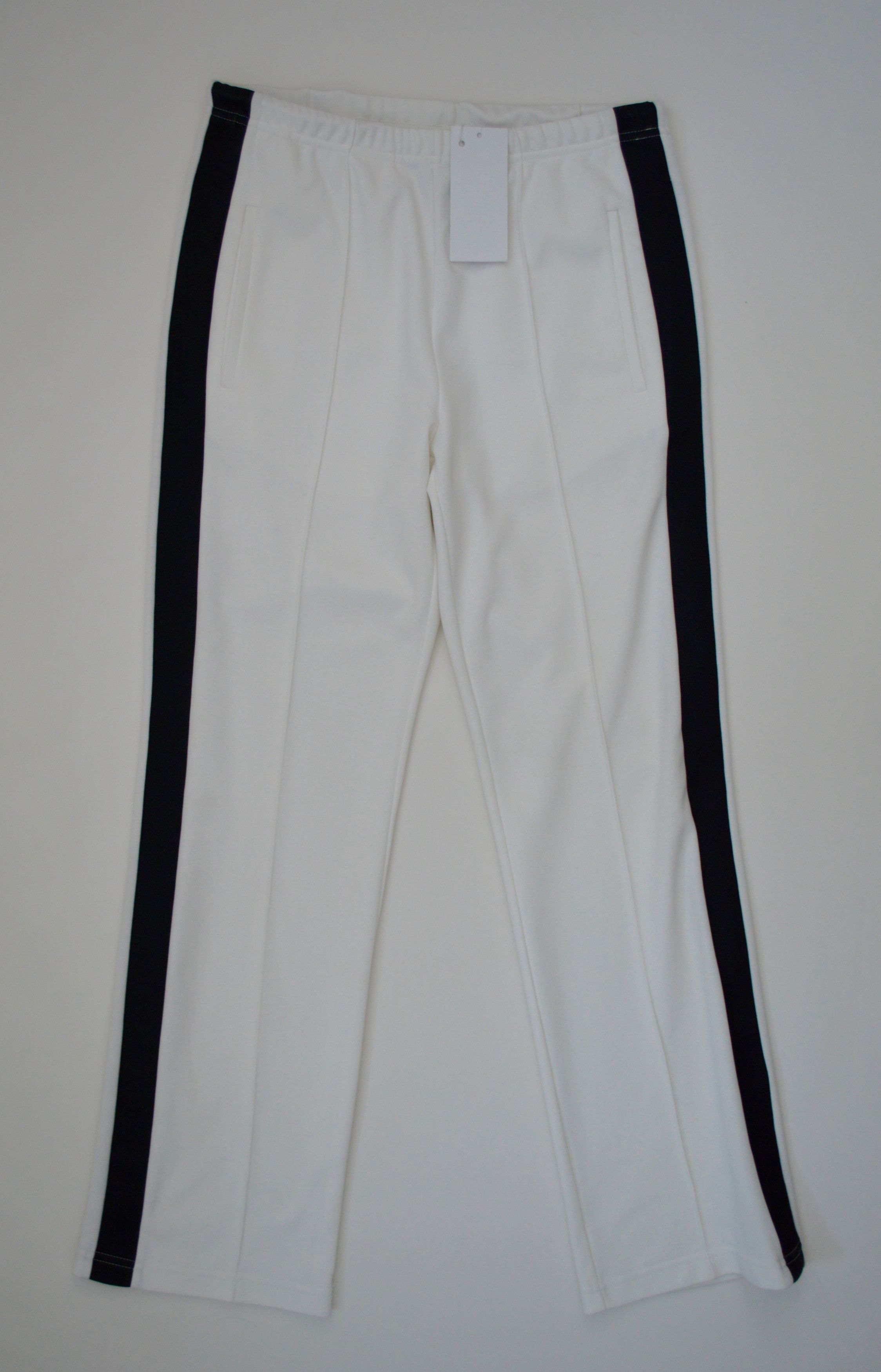 Maison Margiela S/S 18 White Flared Leg Side Stripe Sweatpants Size US 30 / EU 46 - 1 Thumbnail