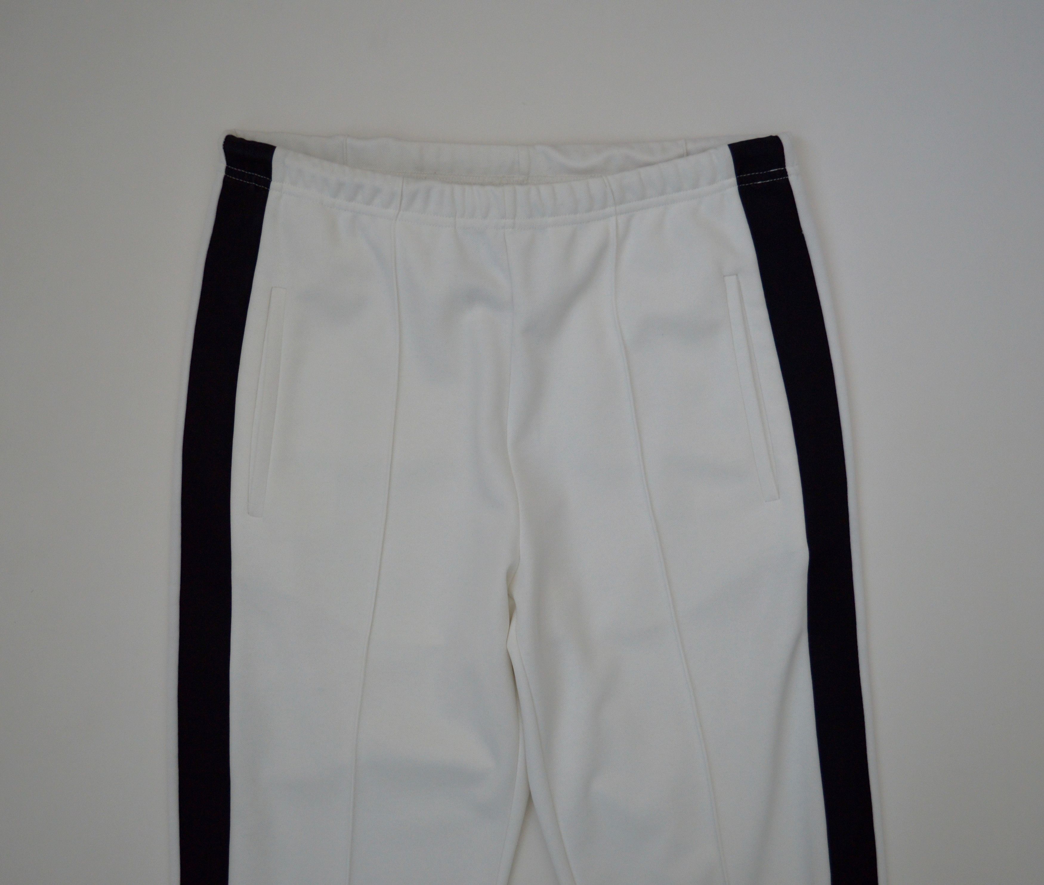 Maison Margiela S/S 18 White Flared Leg Side Stripe Sweatpants Size US 30 / EU 46 - 2 Thumbnail