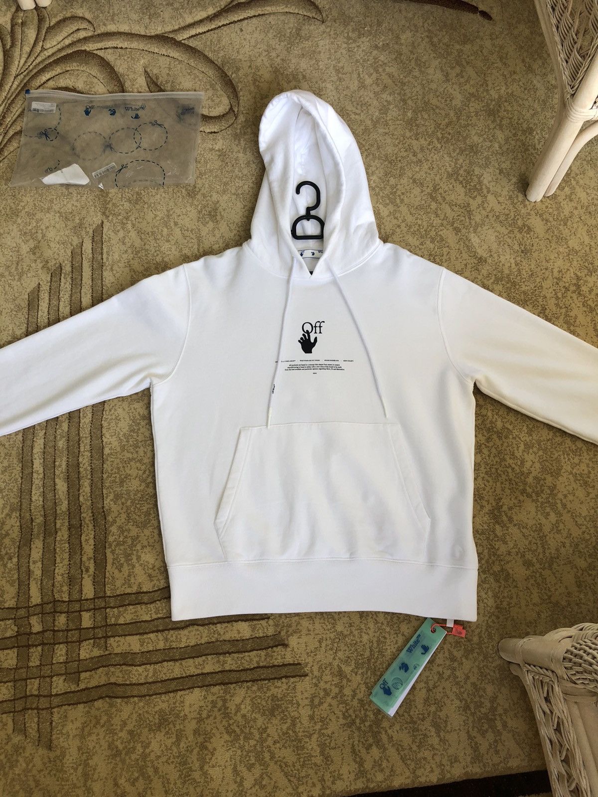 Off-White Off White Graffiti Logo Hoodie Size US M / EU 48-50 / 2 - 2 Thumbnail