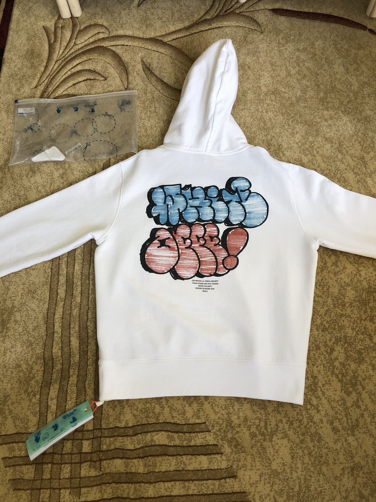 Off-White Off White Graffiti Logo Hoodie Size US M / EU 48-50 / 2 - 1 Thumbnail