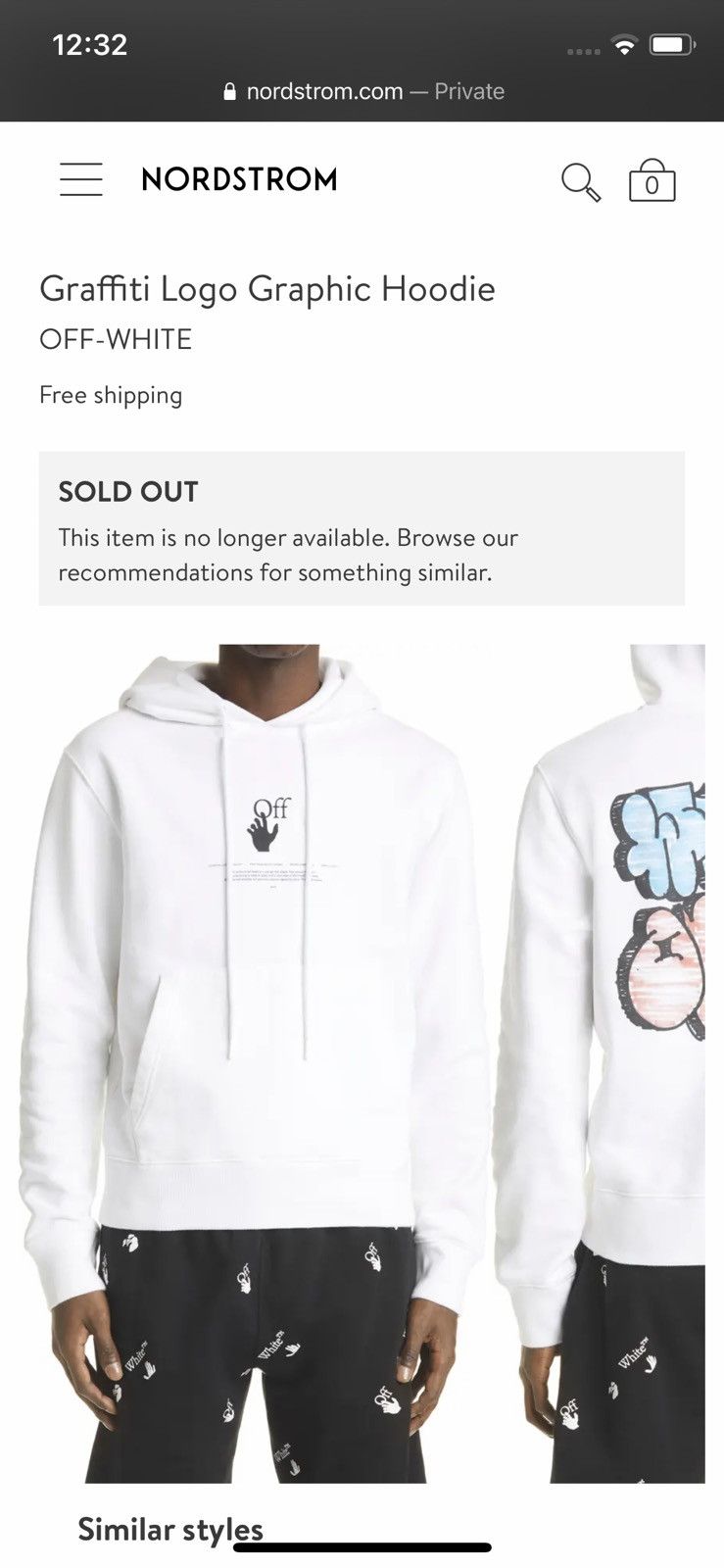 Off-White Off White Graffiti Logo Hoodie Size US M / EU 48-50 / 2 - 14 Thumbnail