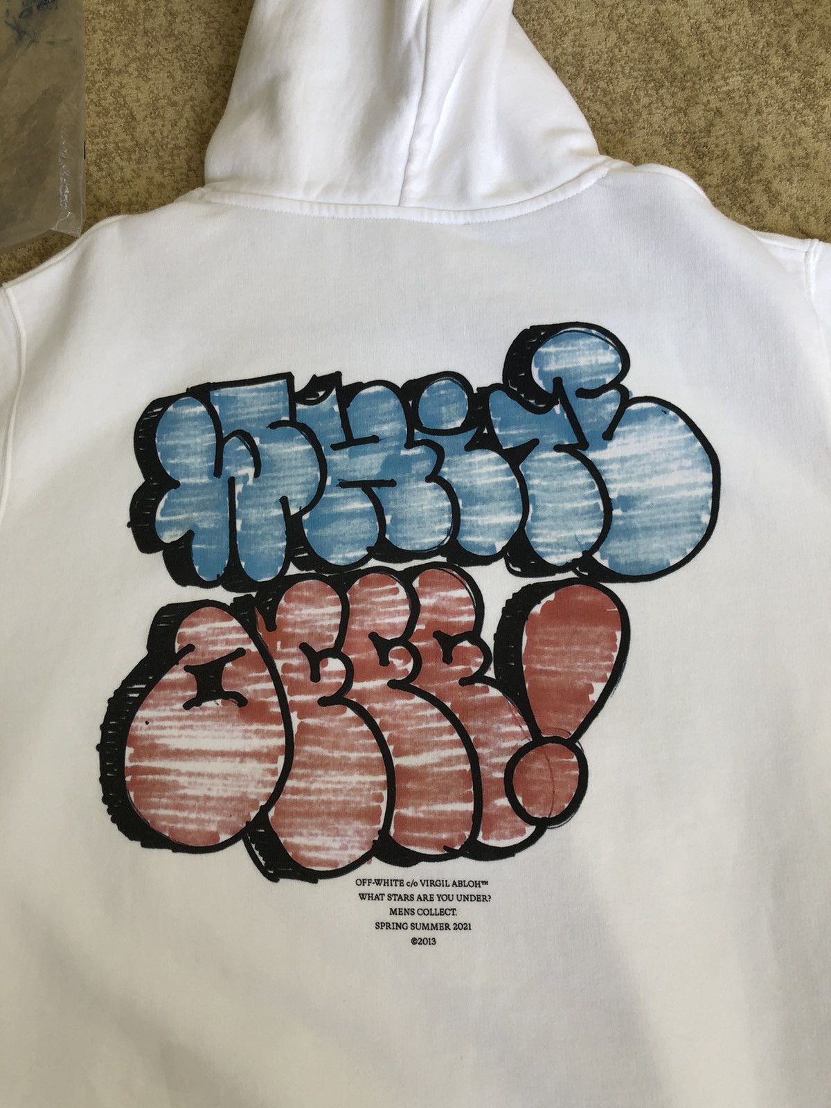Off-White Off White Graffiti Logo Hoodie Size US M / EU 48-50 / 2 - 6 Thumbnail