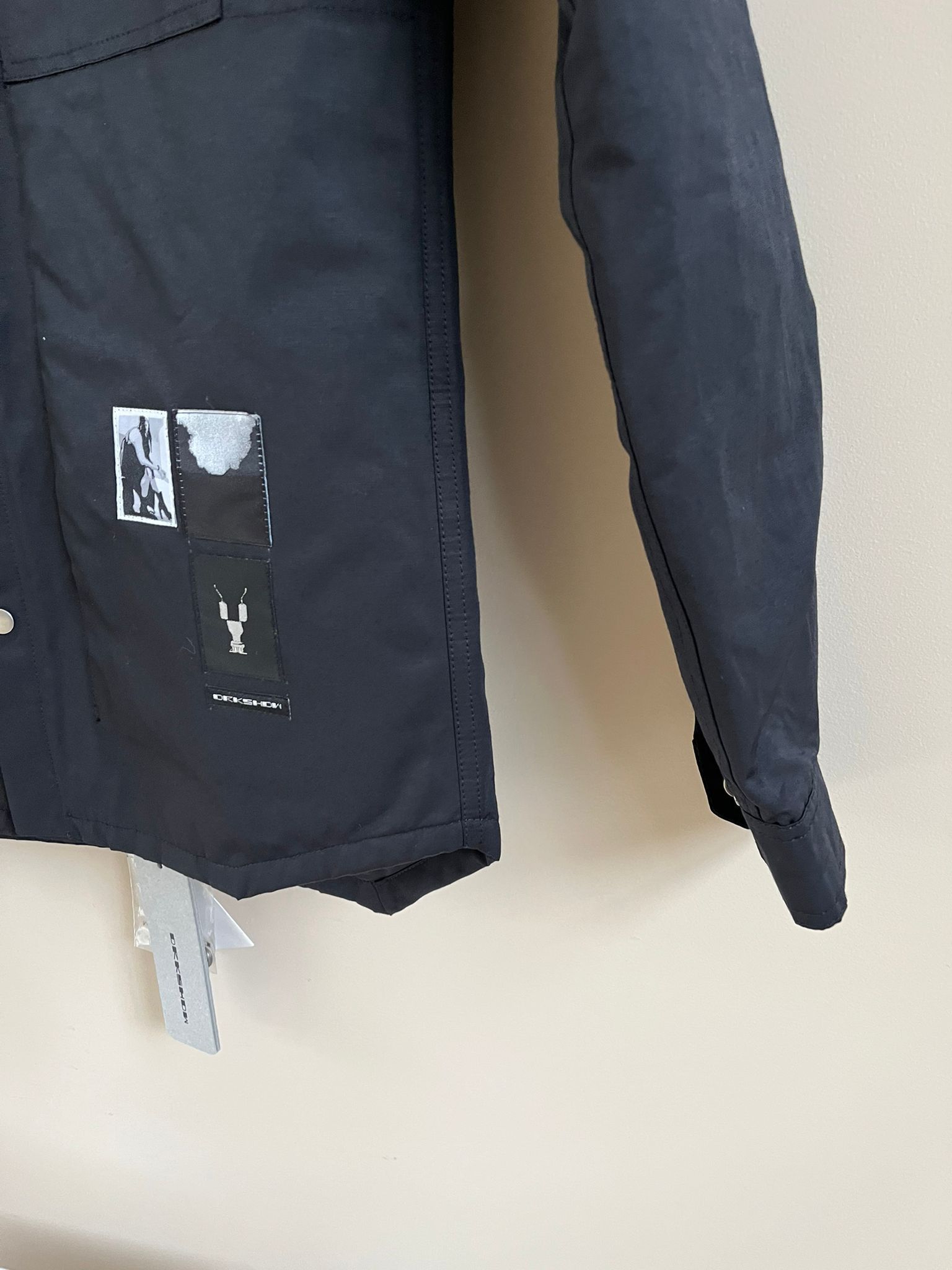 Rick Owens Drkshdw FW19 Padded Patch Outershirt in Black Size US S / EU 44-46 / 1 - 4 Thumbnail