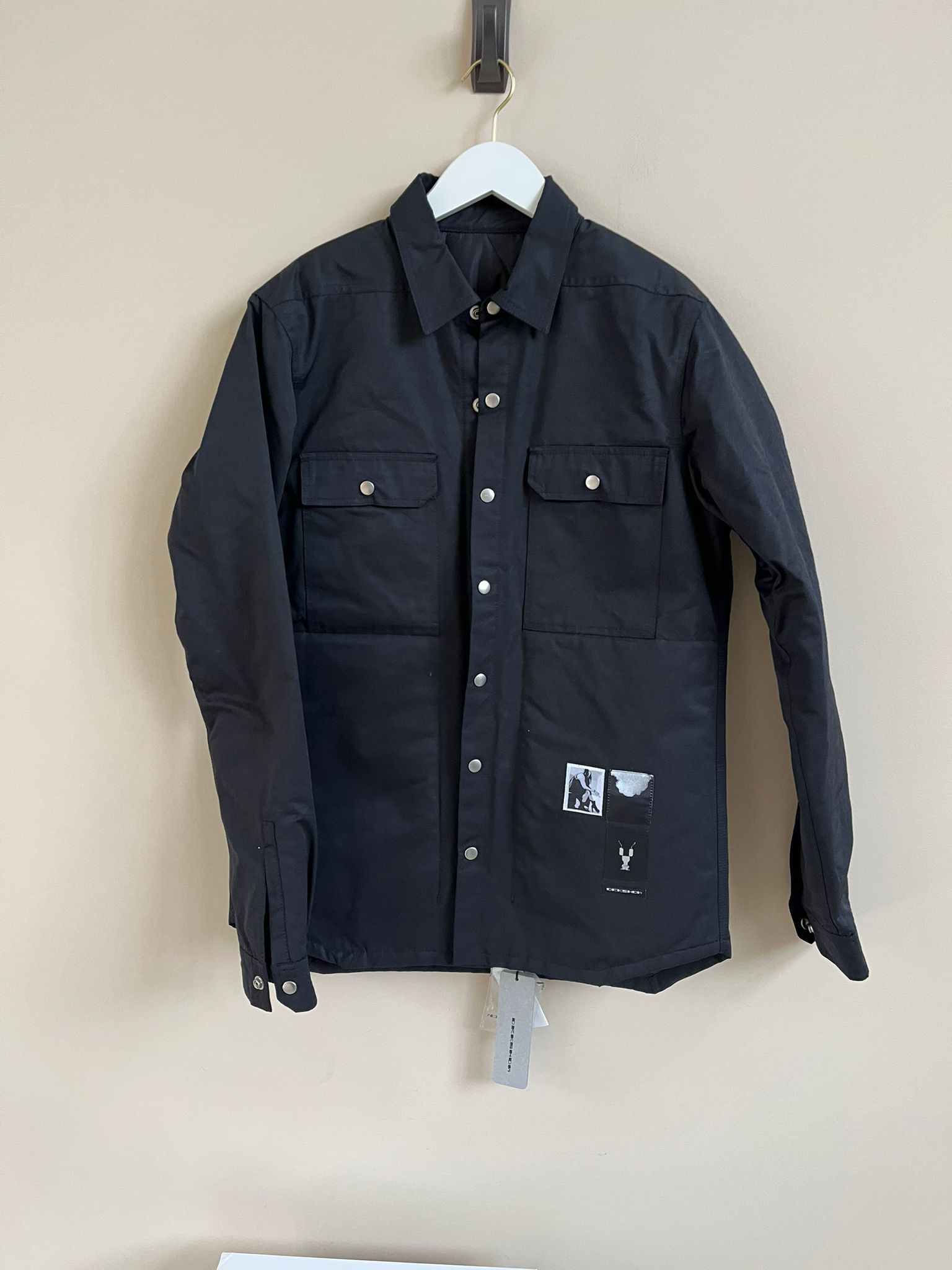 Rick Owens Drkshdw FW19 Padded Patch Outershirt in Black Size US S / EU 44-46 / 1 - 3 Thumbnail