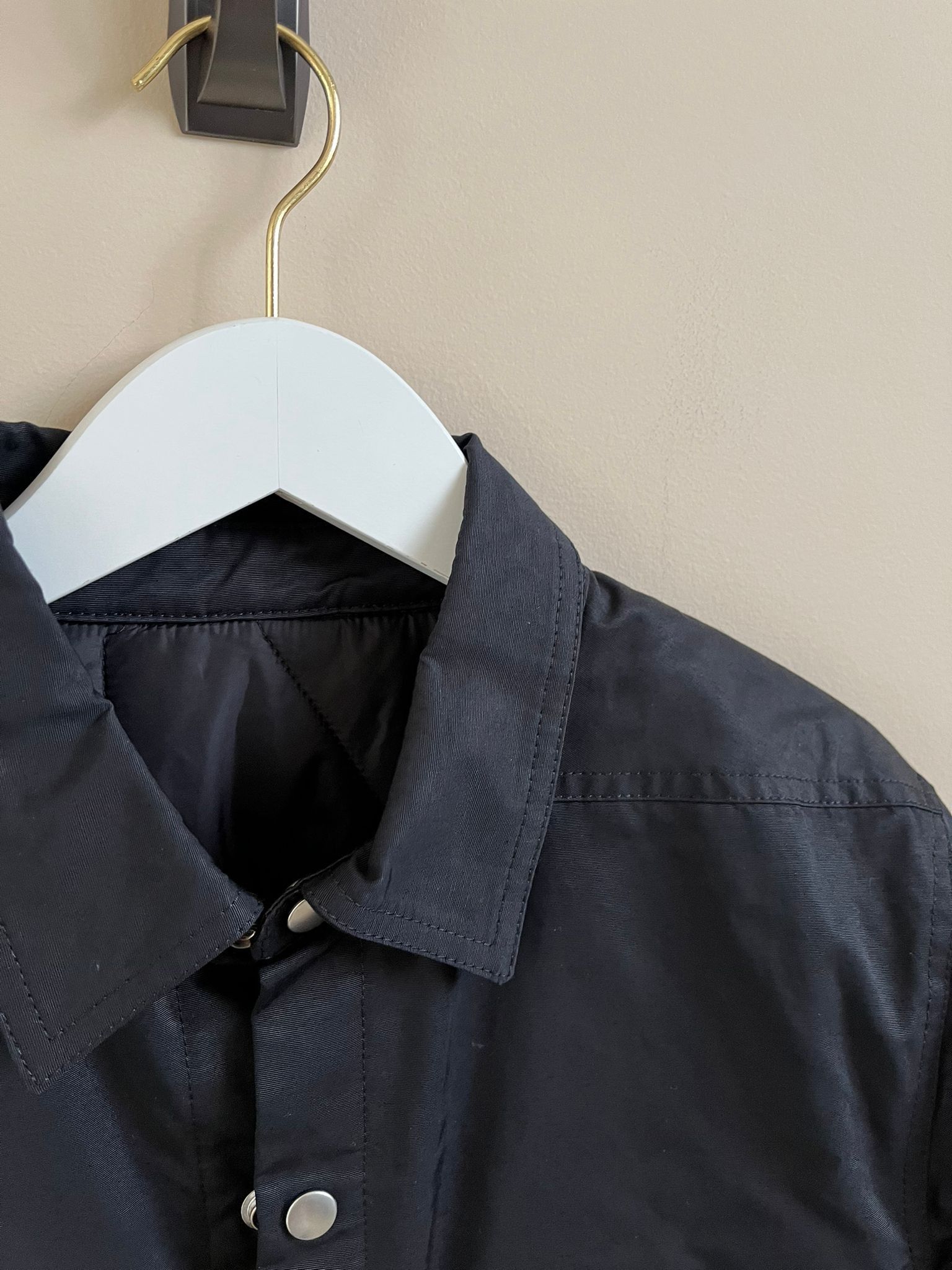 Rick Owens Drkshdw FW19 Padded Patch Outershirt in Black Size US S / EU 44-46 / 1 - 8 Thumbnail