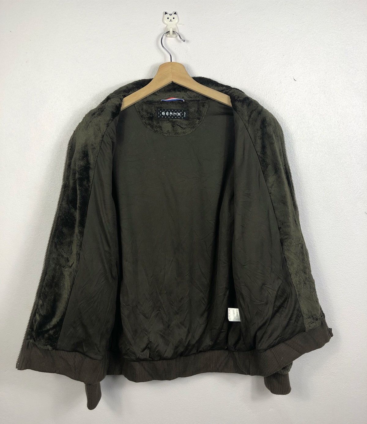 Beams Japan Rare Beams Faux Fur Velvet Zipper Sweatshirt Size US L / EU 52-54 / 3 - 8 Thumbnail