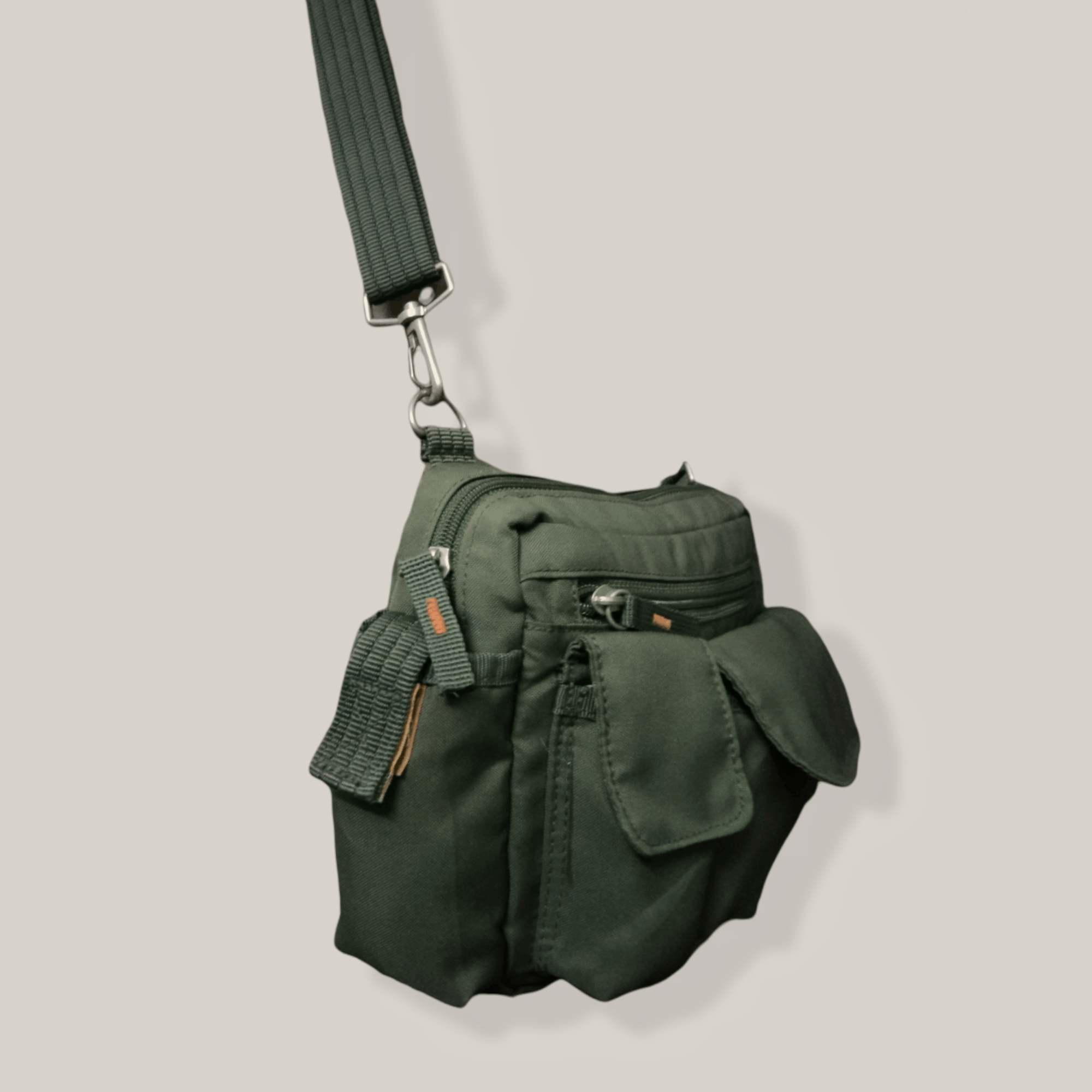 Japanese Brand VINTAGE UNIQLO GREEN ARMY CROSSBODY BAG Size ONE SIZE - 6 Thumbnail