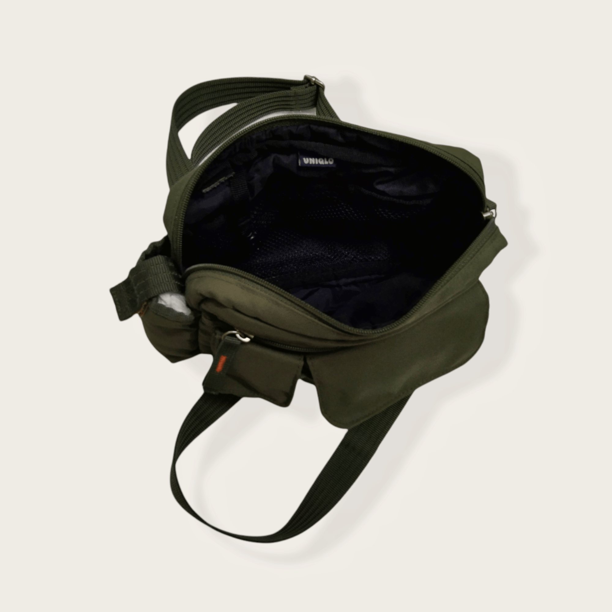 Japanese Brand VINTAGE UNIQLO GREEN ARMY CROSSBODY BAG Size ONE SIZE - 12 Thumbnail