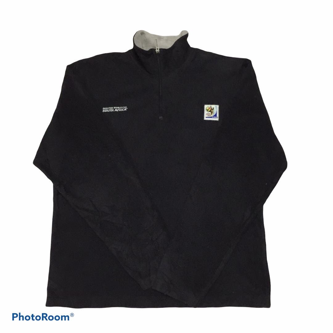 Vintage Vtg 2010 Fifa World Cup South Africa Fleece Zip Sweatshirt Size US L / EU 52-54 / 3 - 1 Thumbnail