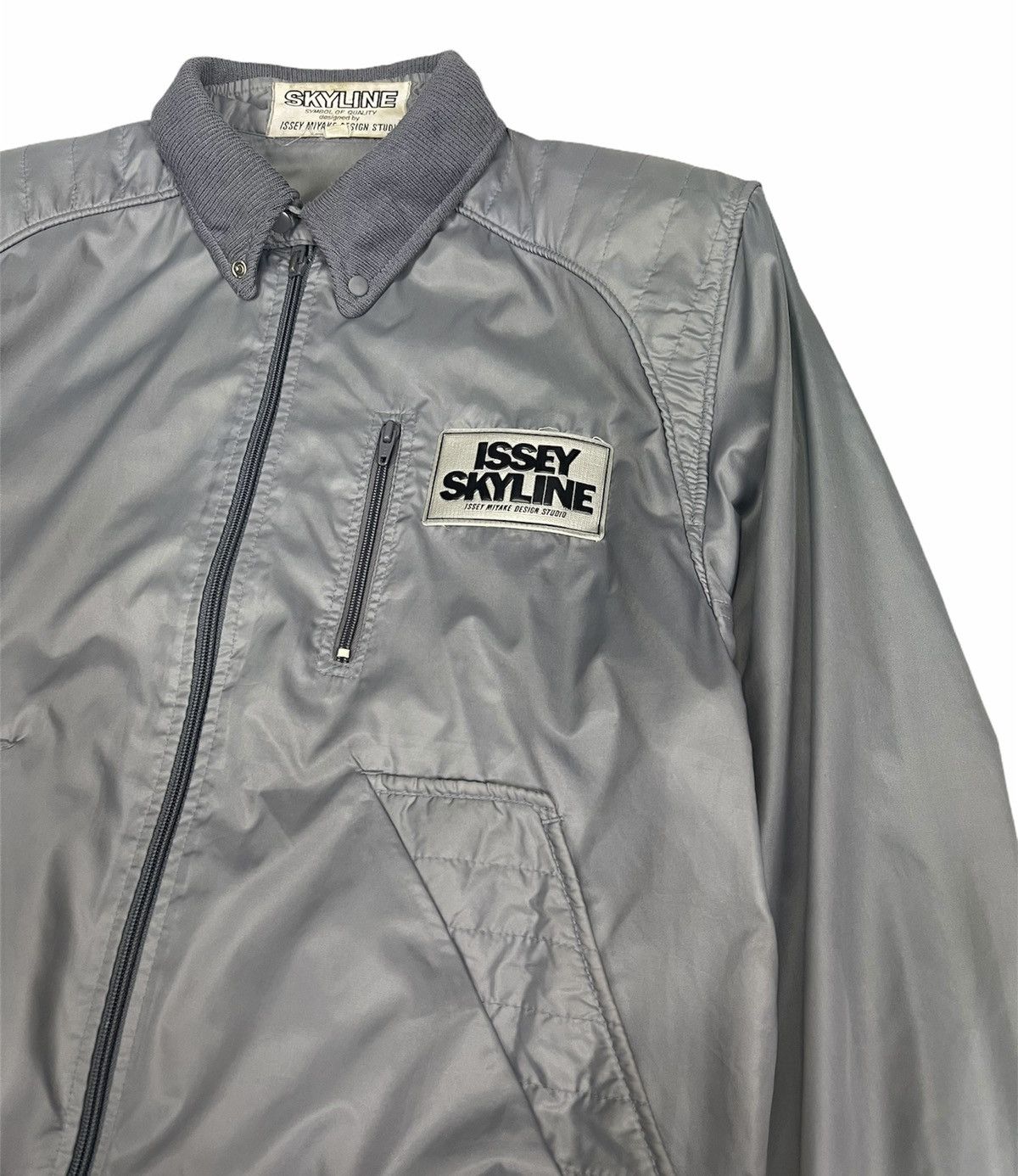 Issey Miyake 80s ISSEY SKYLINE BOMBER JACKET Size US M / EU 48-50 / 2 - 4 Thumbnail