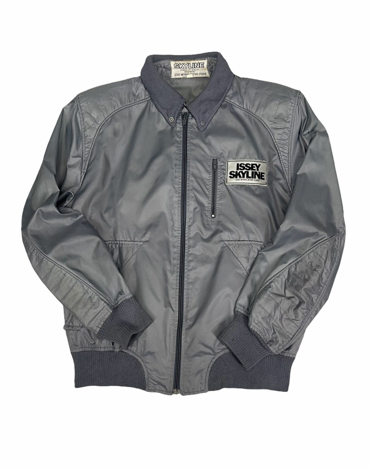 image of Issey Miyake Vintage 80's Issey Skyline Bomber Jacket, Men's (Size Medium)