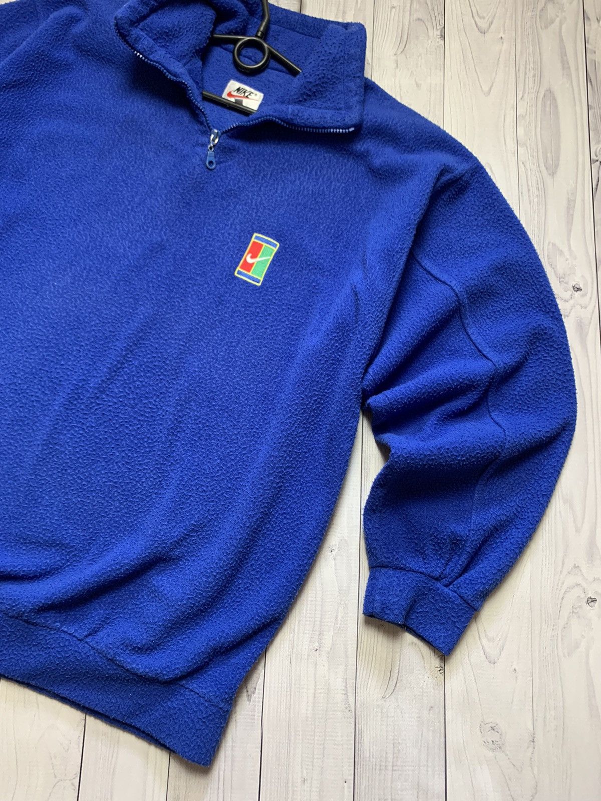 Nike × Vintage Vintage Nike sweatshirt 1/4 zip court size L/XL Size US L / EU 52-54 / 3 - 2 Thumbnail