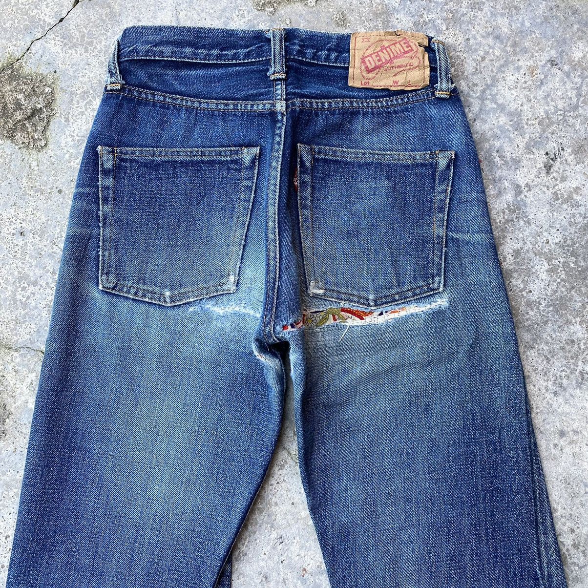 Denime × Japanese Brand Vintage Denime Patchwork Selvedge Jeans Distressed Denim Size 26" / US 2 / IT 38 - 3 Thumbnail
