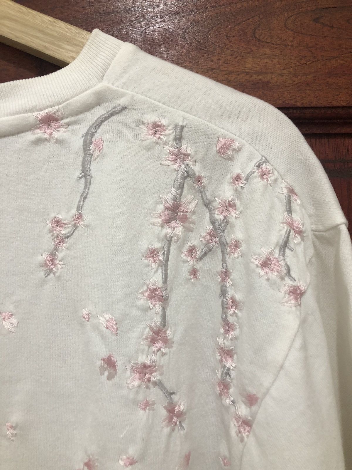 Cartoon Network × Japanese Brand Rare Evangelion Rei Ayanami Embroidery Sakura Flower Size US L / EU 52-54 / 3 - 6 Thumbnail