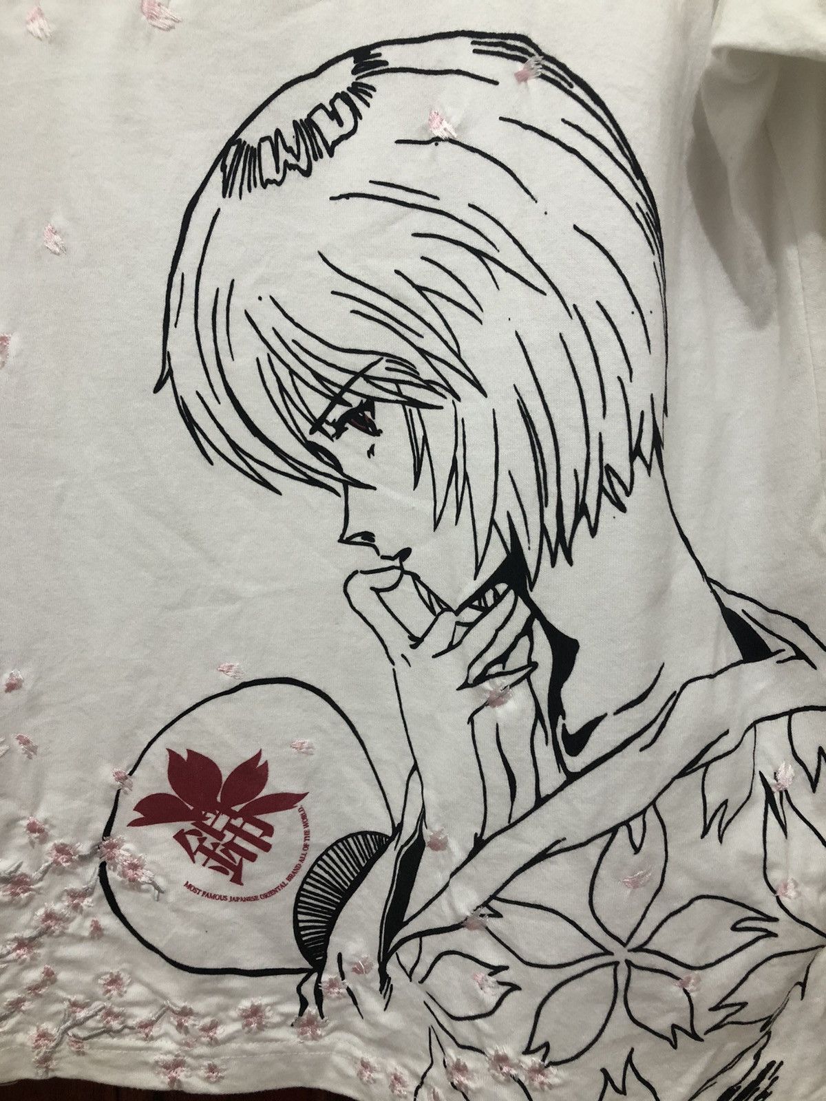 Cartoon Network × Japanese Brand Rare Evangelion Rei Ayanami Embroidery Sakura Flower Size US L / EU 52-54 / 3 - 3 Thumbnail