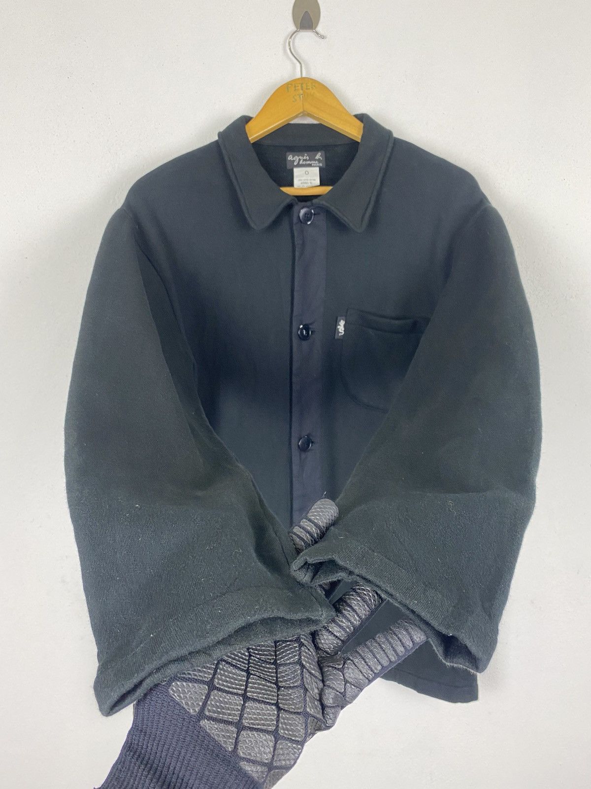 Designer × Issey Miyake × agnes b. AGNES B BUTTON JACKET COTTON FABRIC Size US M / EU 48-50 / 2 - 6 Thumbnail