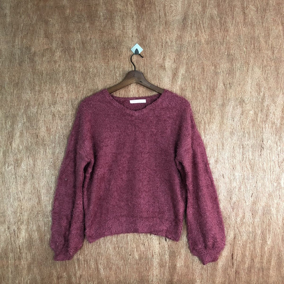 Japanese Brand Anne Basket Shag Shaggy Fur Mohair Knitwear #6636 Size L / US 10 / IT 46 - 1 Thumbnail