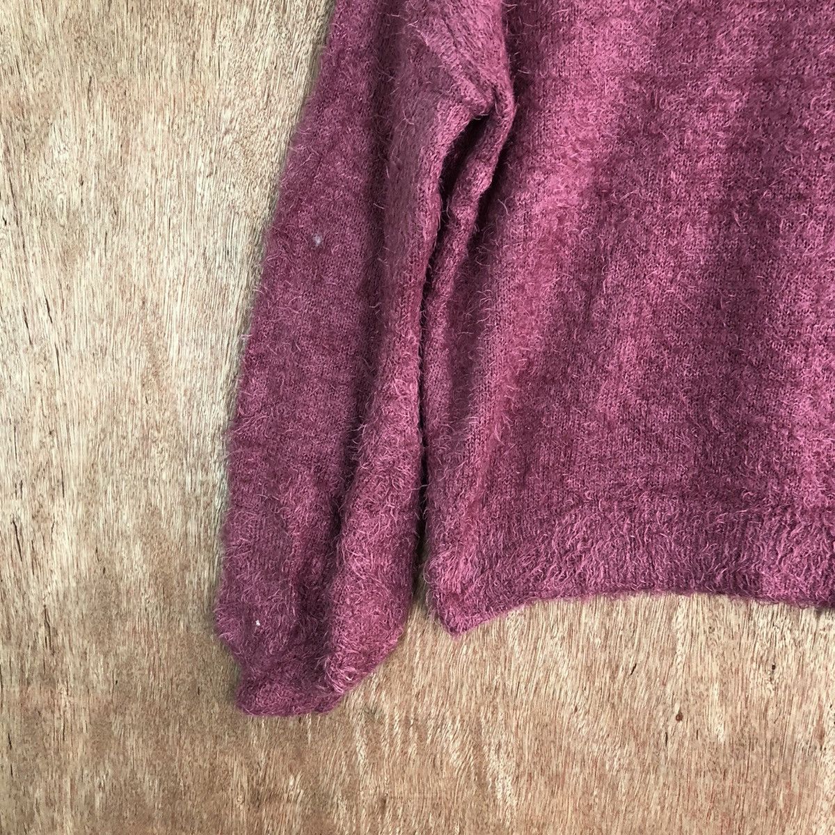Japanese Brand Anne Basket Shag Shaggy Fur Mohair Knitwear #6636 Size L / US 10 / IT 46 - 4 Thumbnail
