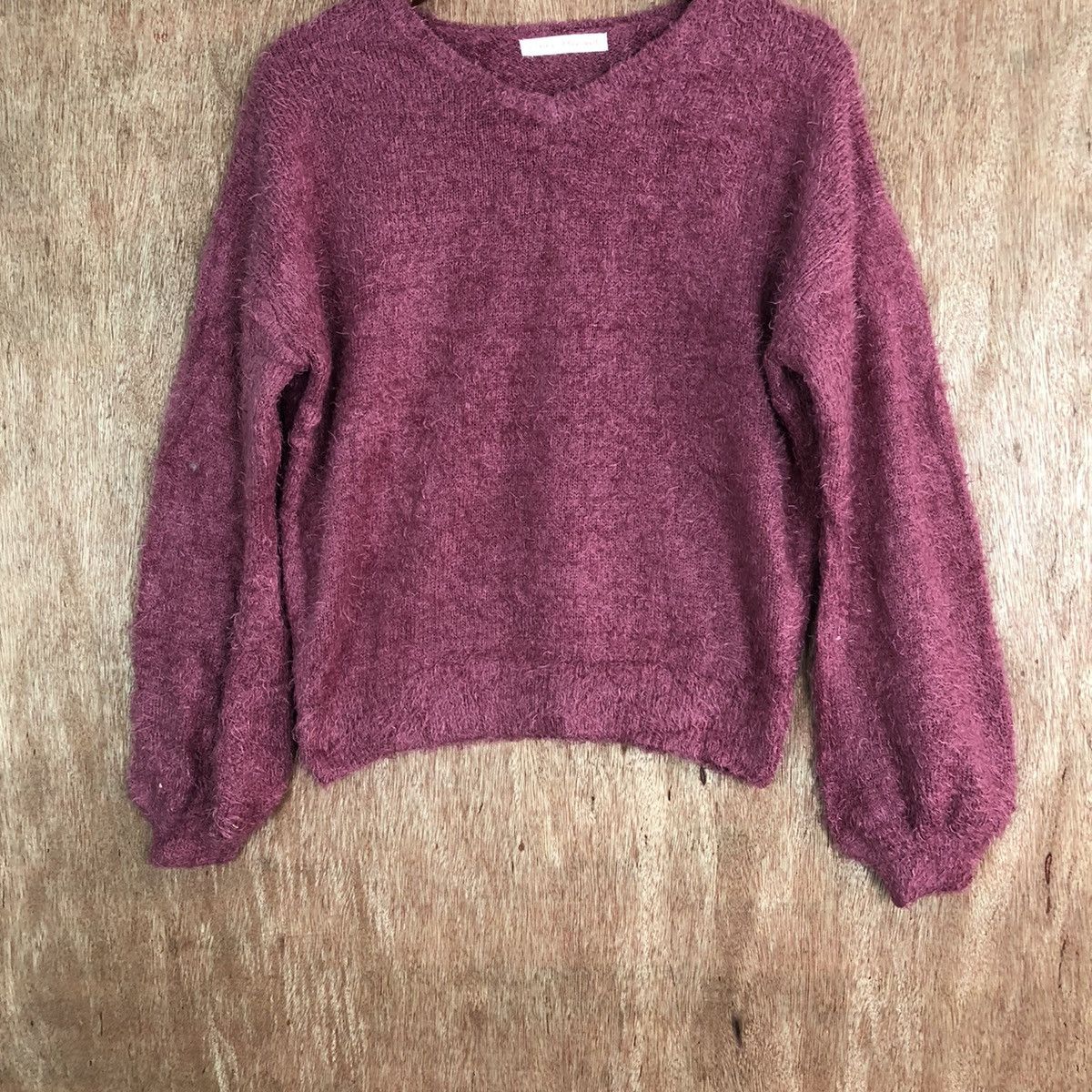 Japanese Brand Anne Basket Shag Shaggy Fur Mohair Knitwear #6636 Size L / US 10 / IT 46 - 3 Thumbnail
