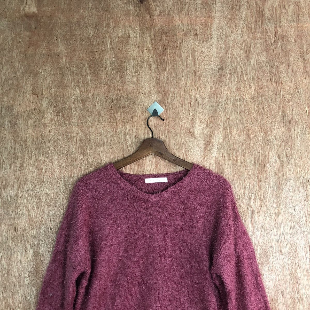 Japanese Brand Anne Basket Shag Shaggy Fur Mohair Knitwear #6636 Size L / US 10 / IT 46 - 2 Thumbnail