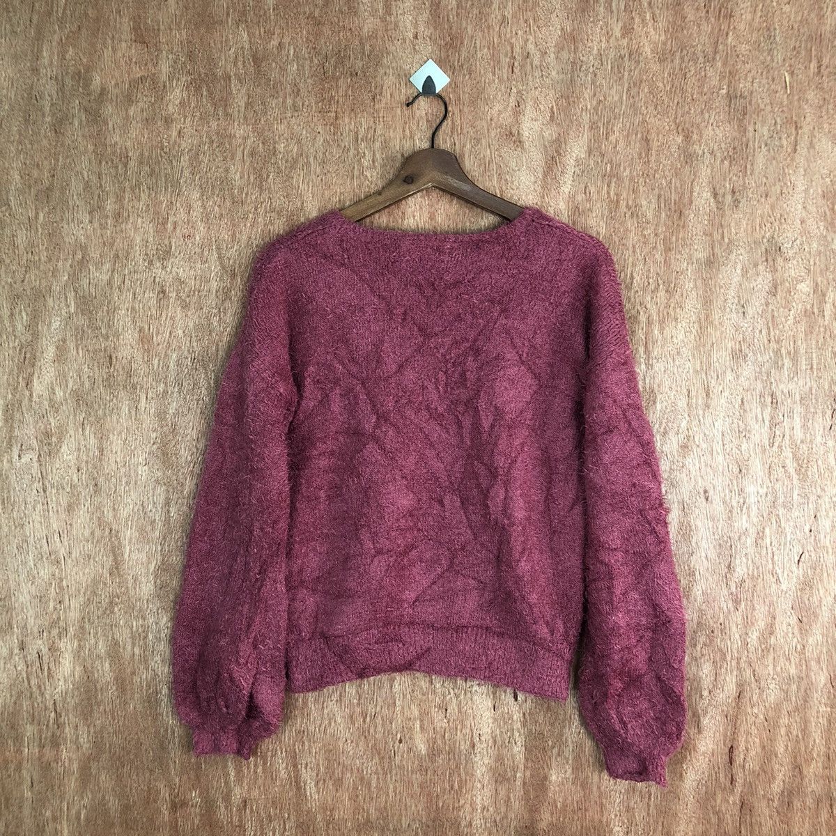 Japanese Brand Anne Basket Shag Shaggy Fur Mohair Knitwear #6636 Size L / US 10 / IT 46 - 9 Thumbnail