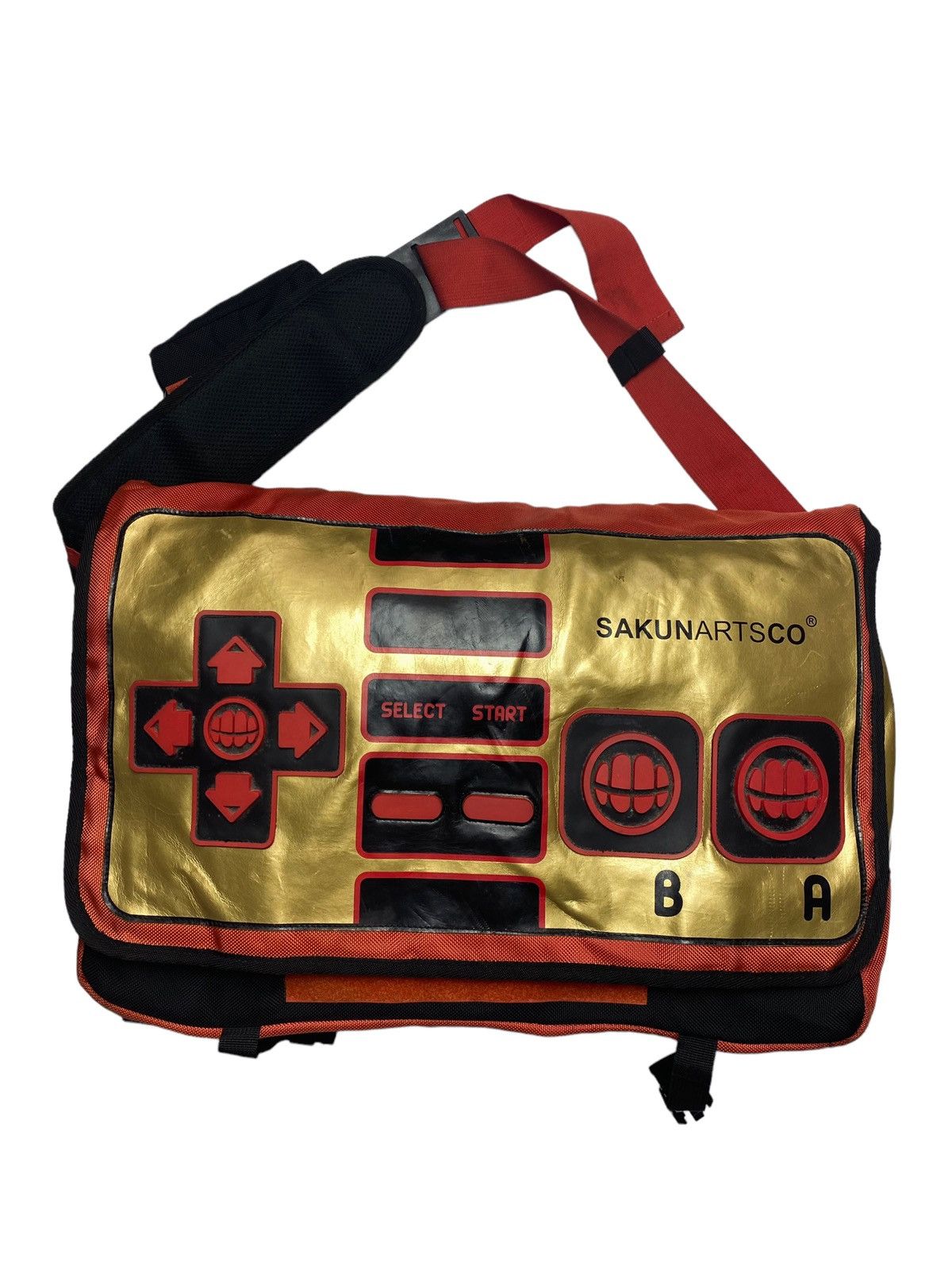 2000S Sakunarts Co - Gamepad Controller Sling Bag in Orange Gold, Men's