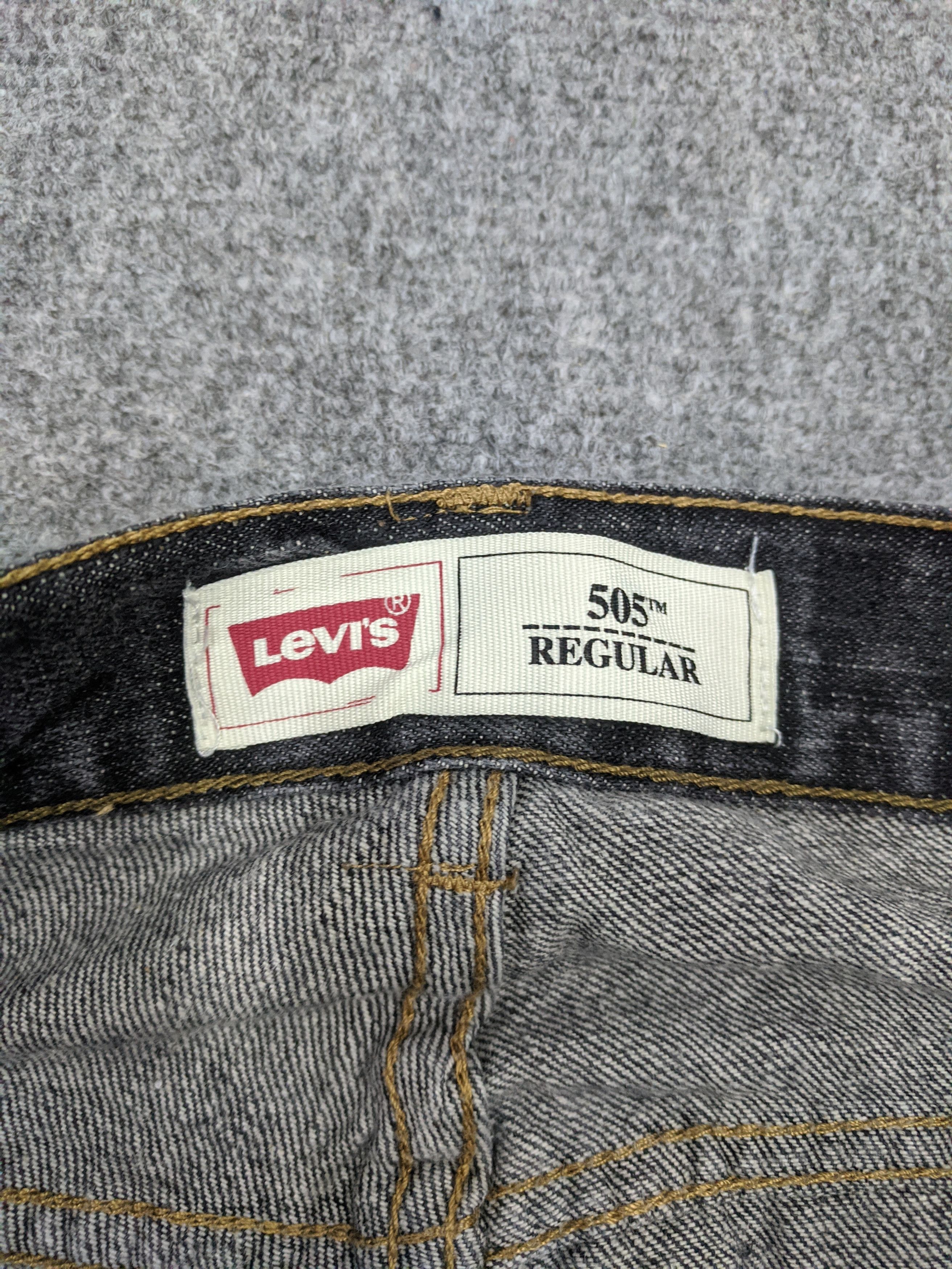 Levi's Vintage Levis 505 Light Wash Black Jeans DP0892 Size US 29 - 9 Thumbnail