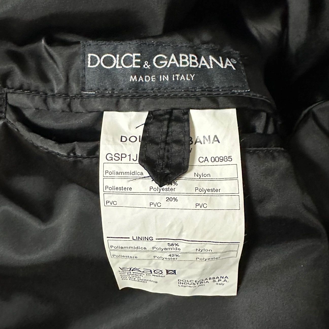 Dolce & Gabbana DOLCE&GABBANA Fall Winter 2003 Nylon PVC Bondage Jacket Size M / US 6-8 / IT 42-44 - 4 Thumbnail