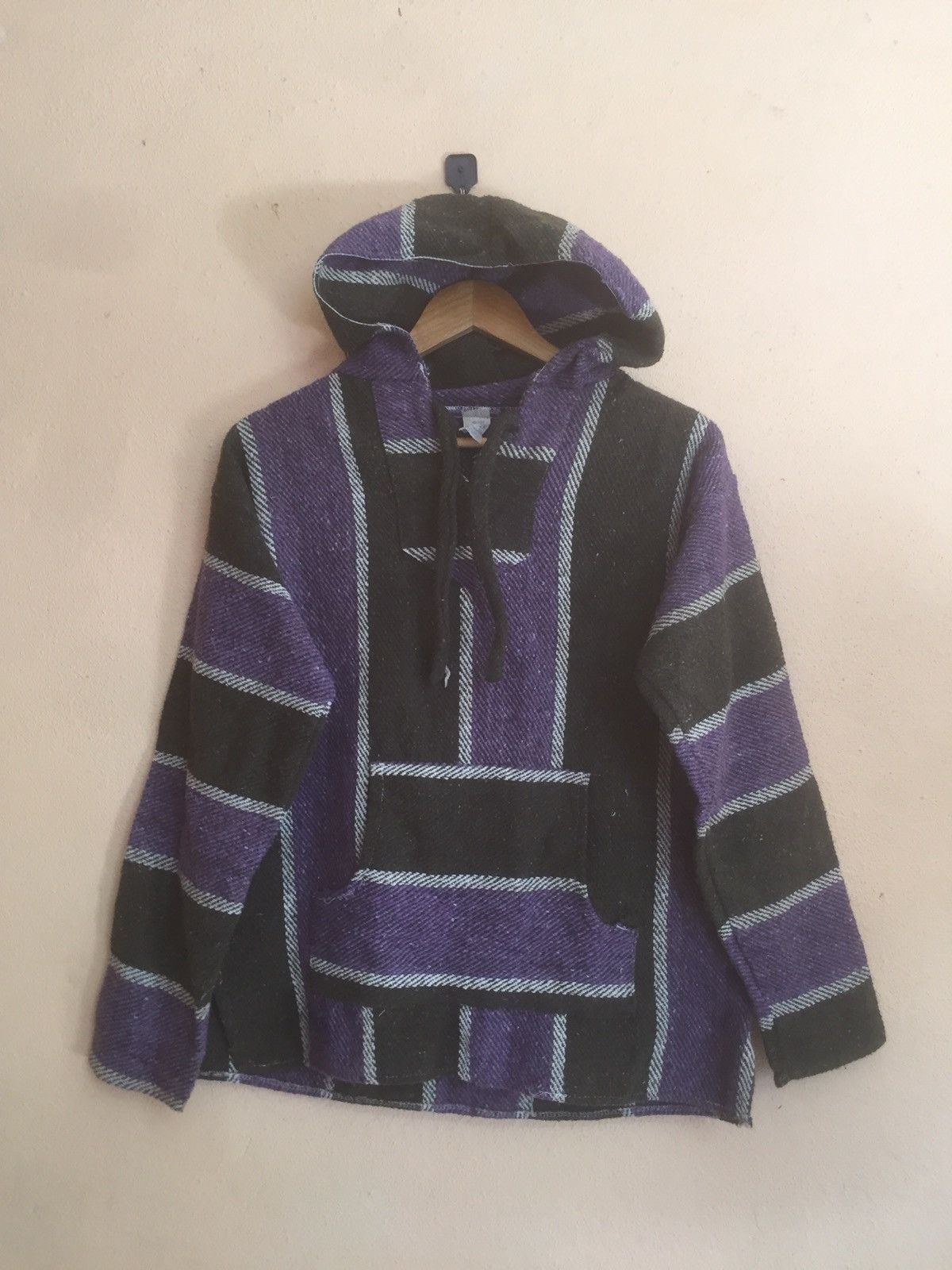 If Six Was Nine RARE MEXICAN BAJA JACKET HOODIE COLORBLOCK LIKE INDIGO Size US S / EU 44-46 / 1 - 2 Thumbnail