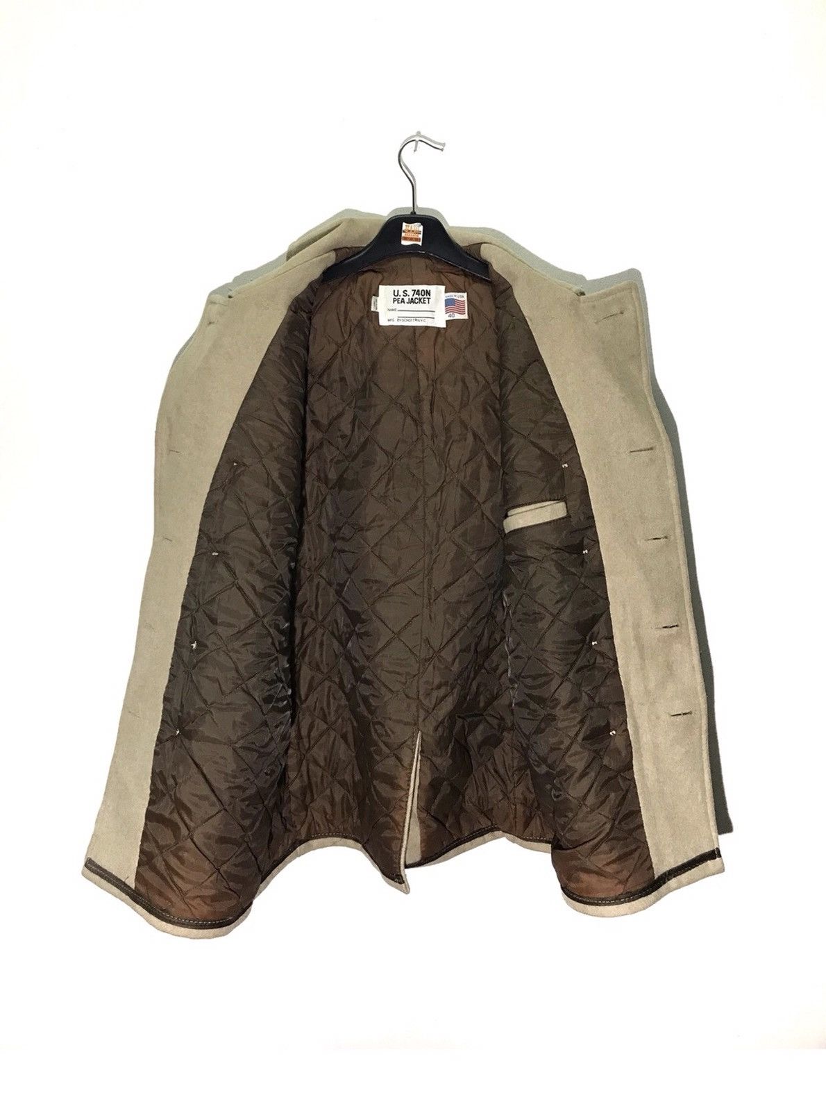 Schott Vintage SCHOTT NYC U.S 740N PEA JACKETS WOOL MADE IN USA Size US XS / EU 42 / 0 - 3 Thumbnail