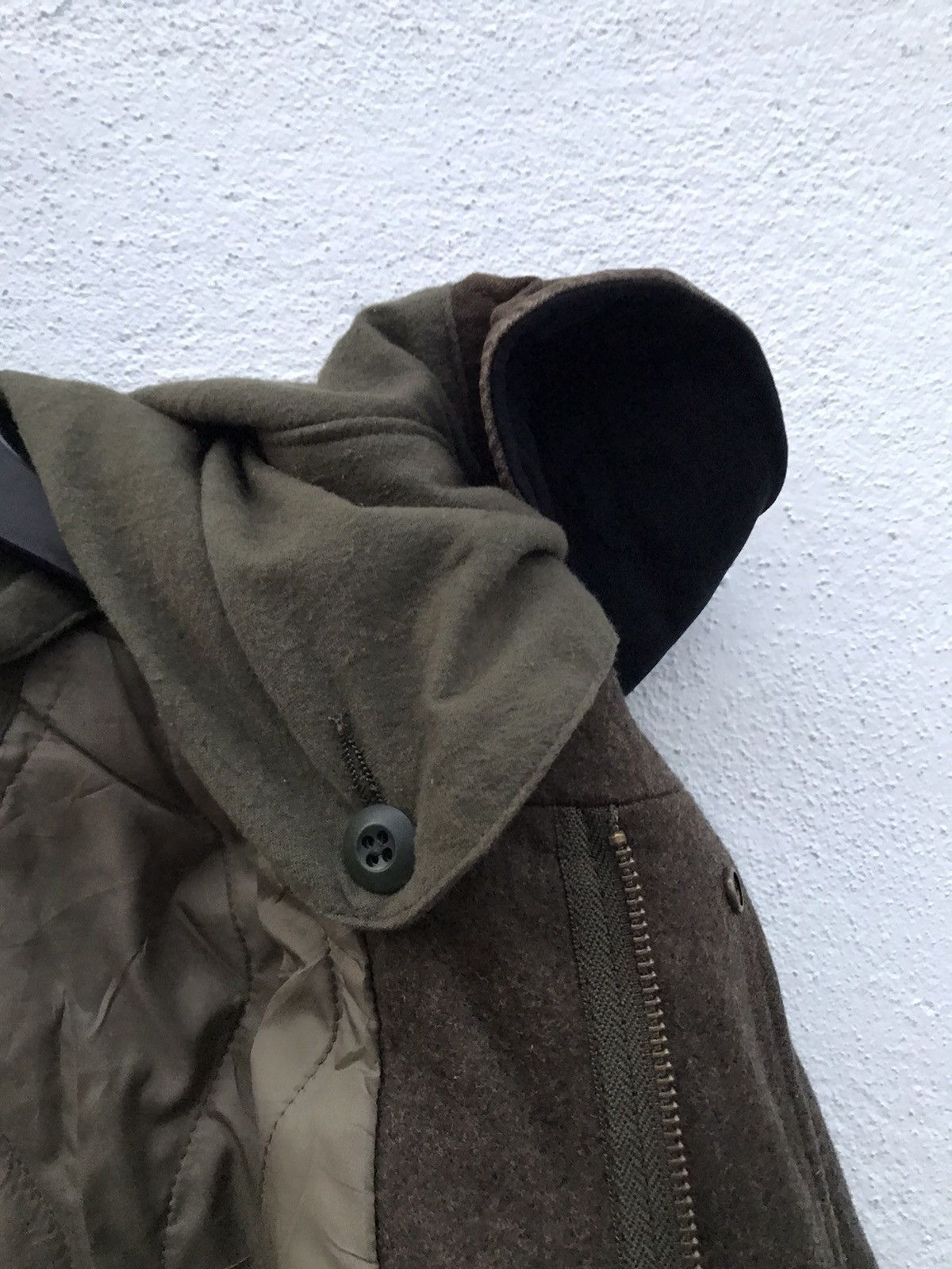 United Arrows Japan Brand Green Label Relaxing Wool Hooded Jackets Size US M / EU 48-50 / 2 - 7 Thumbnail