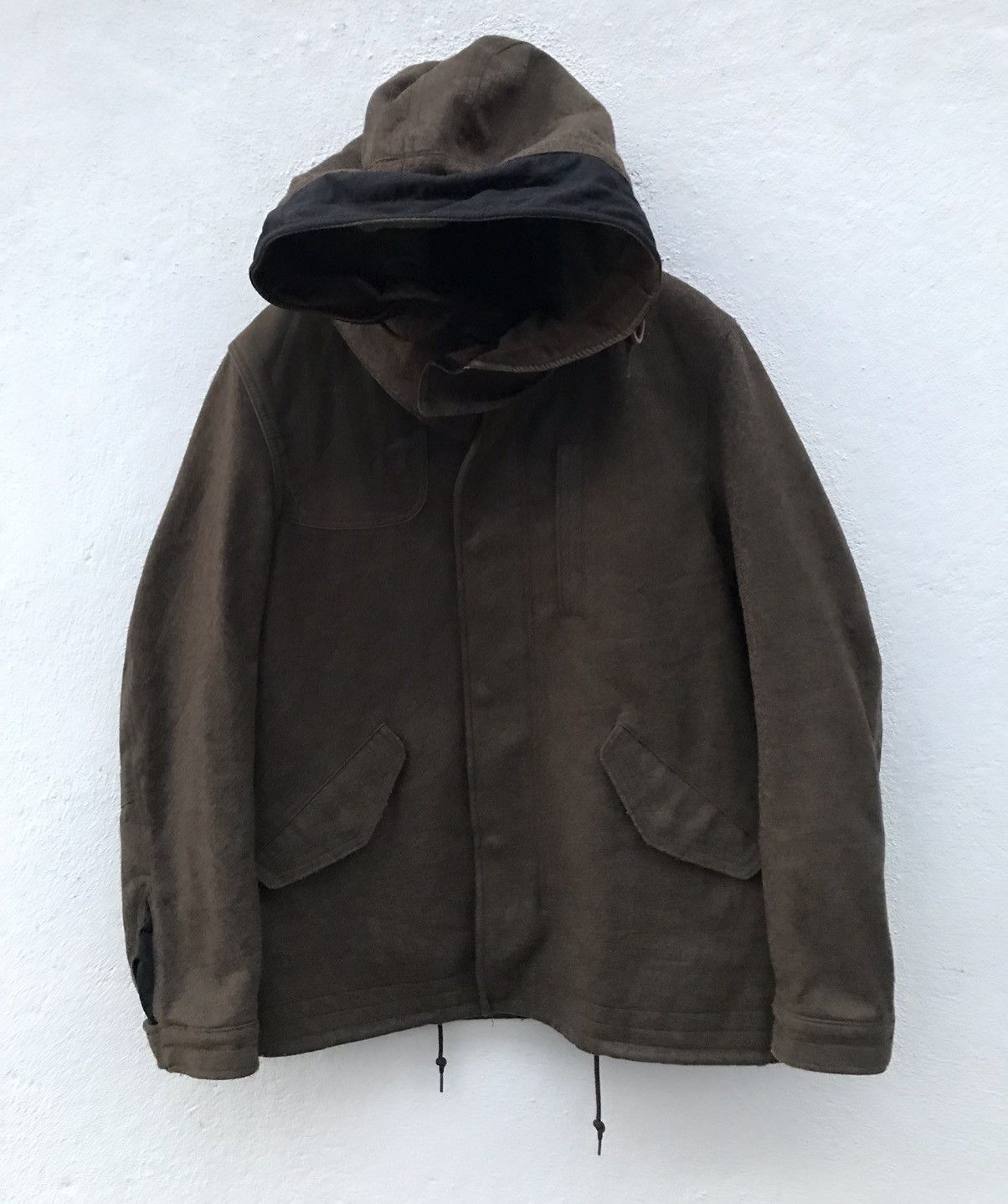 United Arrows Japan Brand Green Label Relaxing Wool Hooded Jackets Size US M / EU 48-50 / 2 - 1 Thumbnail