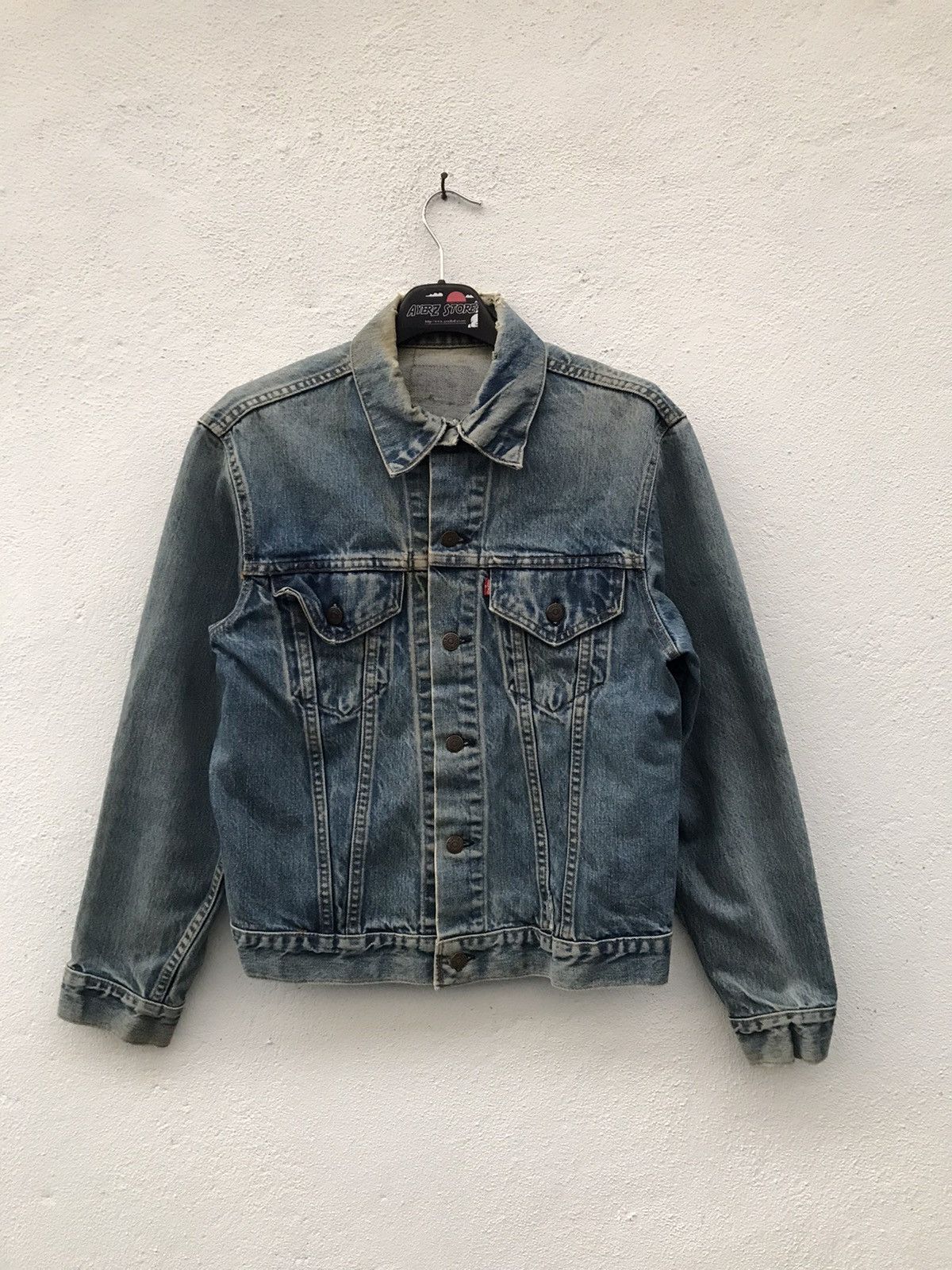 image of Levis x Levis Vintage Clothing Vintage Levi’S Distressed Rips Denim Jackets in Indigo (Size Small)