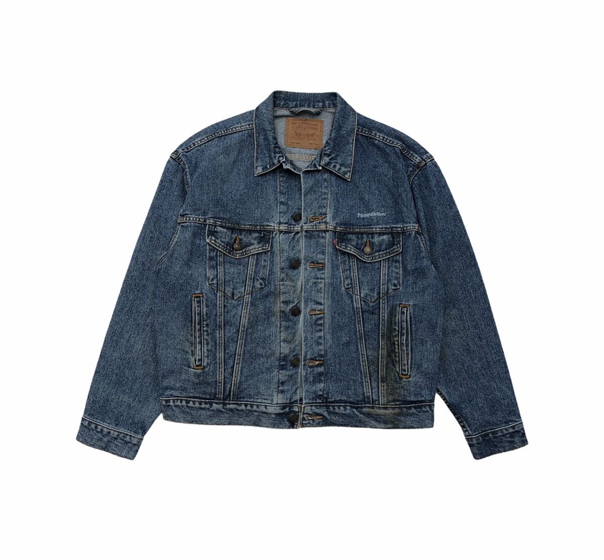 Levi's Vintage Clothing Vintage Levi's Paine Webber Trucker Jacket Made In USA 🇺🇸 Size US M / EU 48-50 / 2 - 1 Thumbnail