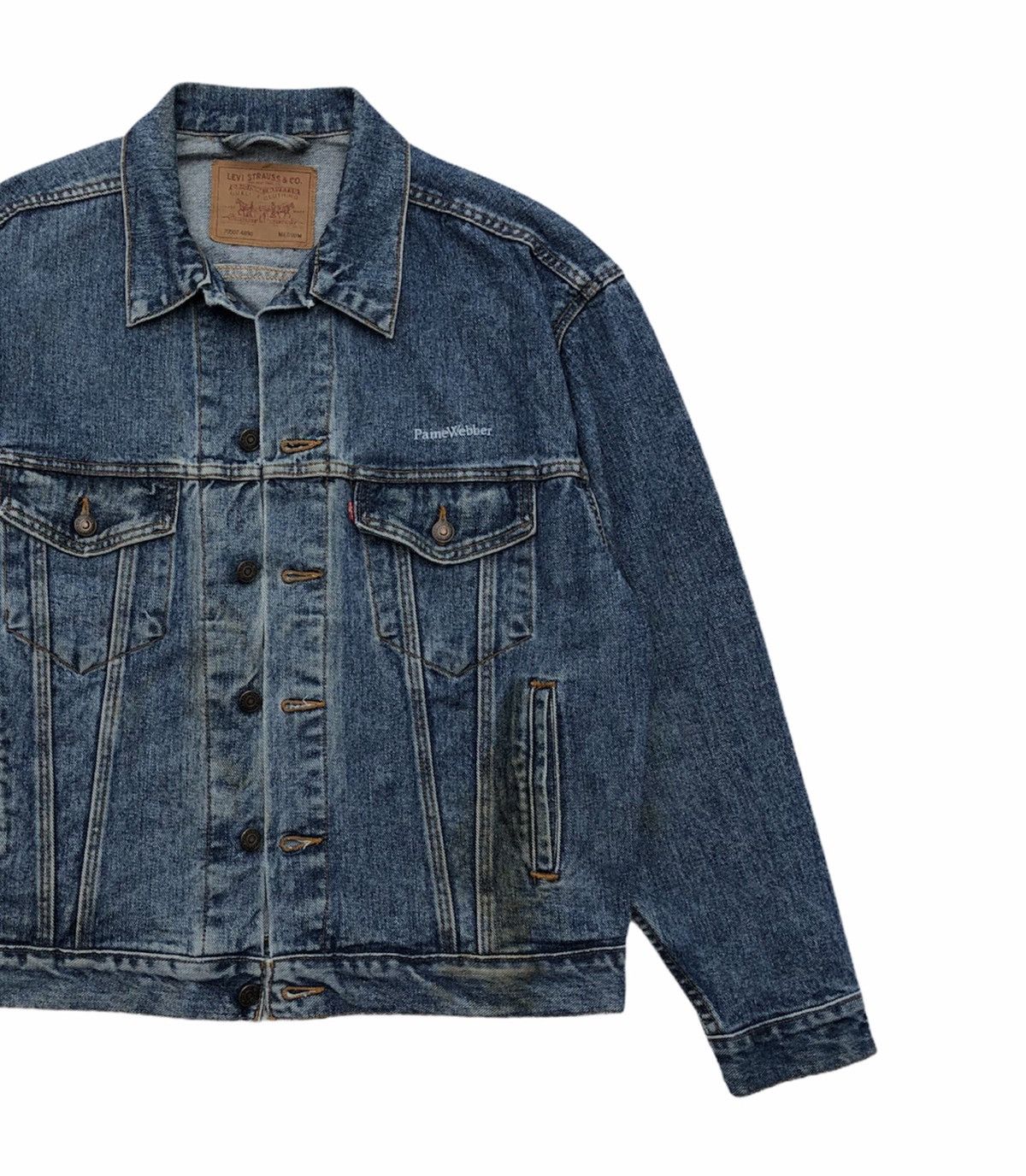 Levi's Vintage Clothing Vintage Levi's Paine Webber Trucker Jacket Made In USA 🇺🇸 Size US M / EU 48-50 / 2 - 6 Thumbnail