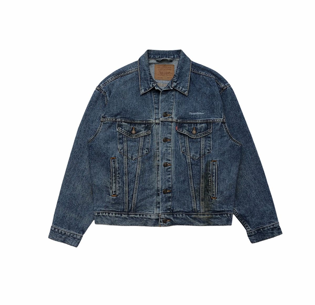 Levi's Vintage Clothing Vintage Levi's Paine Webber Trucker Jacket Made In USA 🇺🇸 Size US M / EU 48-50 / 2 - 2 Thumbnail