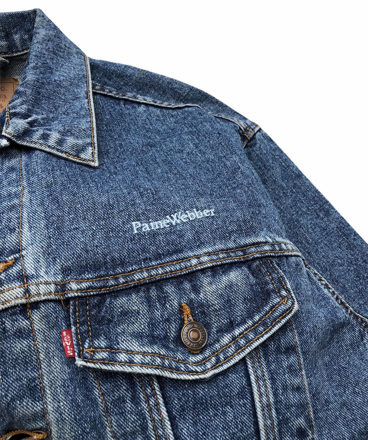 Levi's Vintage Clothing Vintage Levi's Paine Webber Trucker Jacket Made In USA 🇺🇸 Size US M / EU 48-50 / 2 - 7 Thumbnail