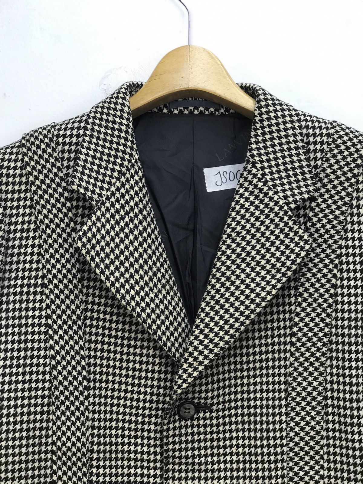 Lanvin Steal!! Lanvin Paris Hound Tooth Rare Design Jacket Size US M / EU 48-50 / 2 - 3 Thumbnail