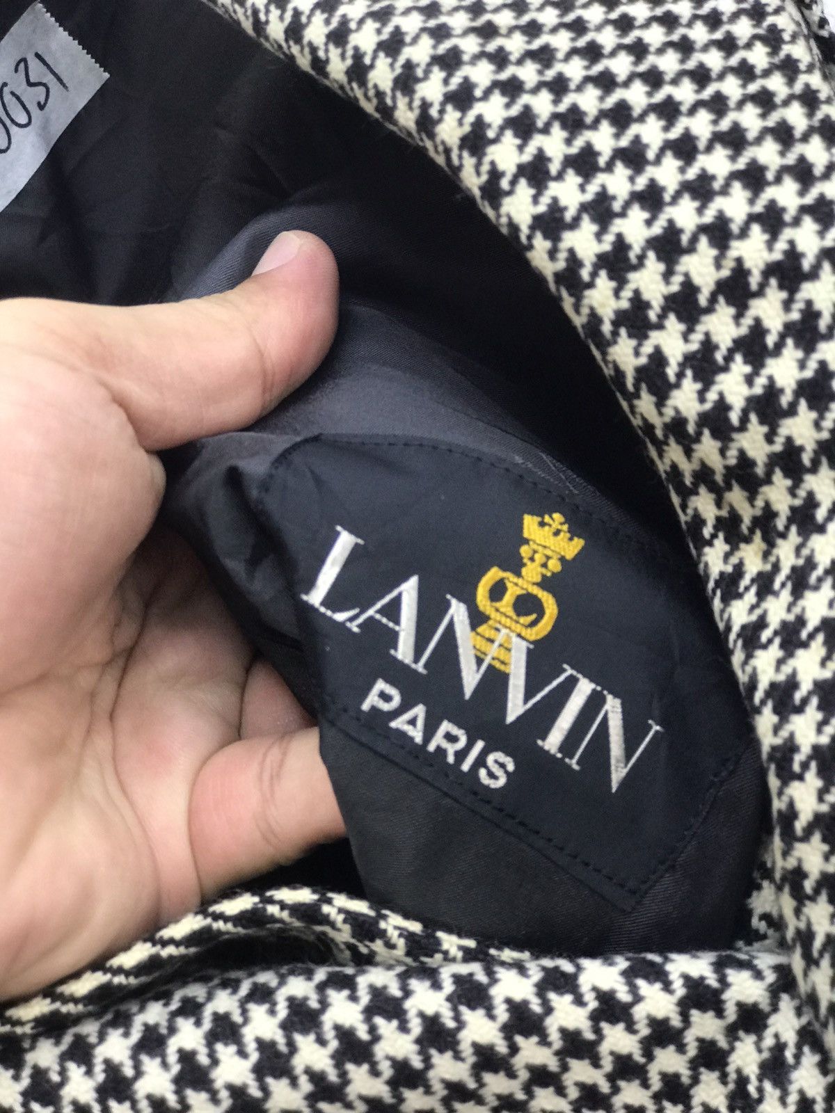Lanvin Steal!! Lanvin Paris Hound Tooth Rare Design Jacket Size US M / EU 48-50 / 2 - 10 Thumbnail