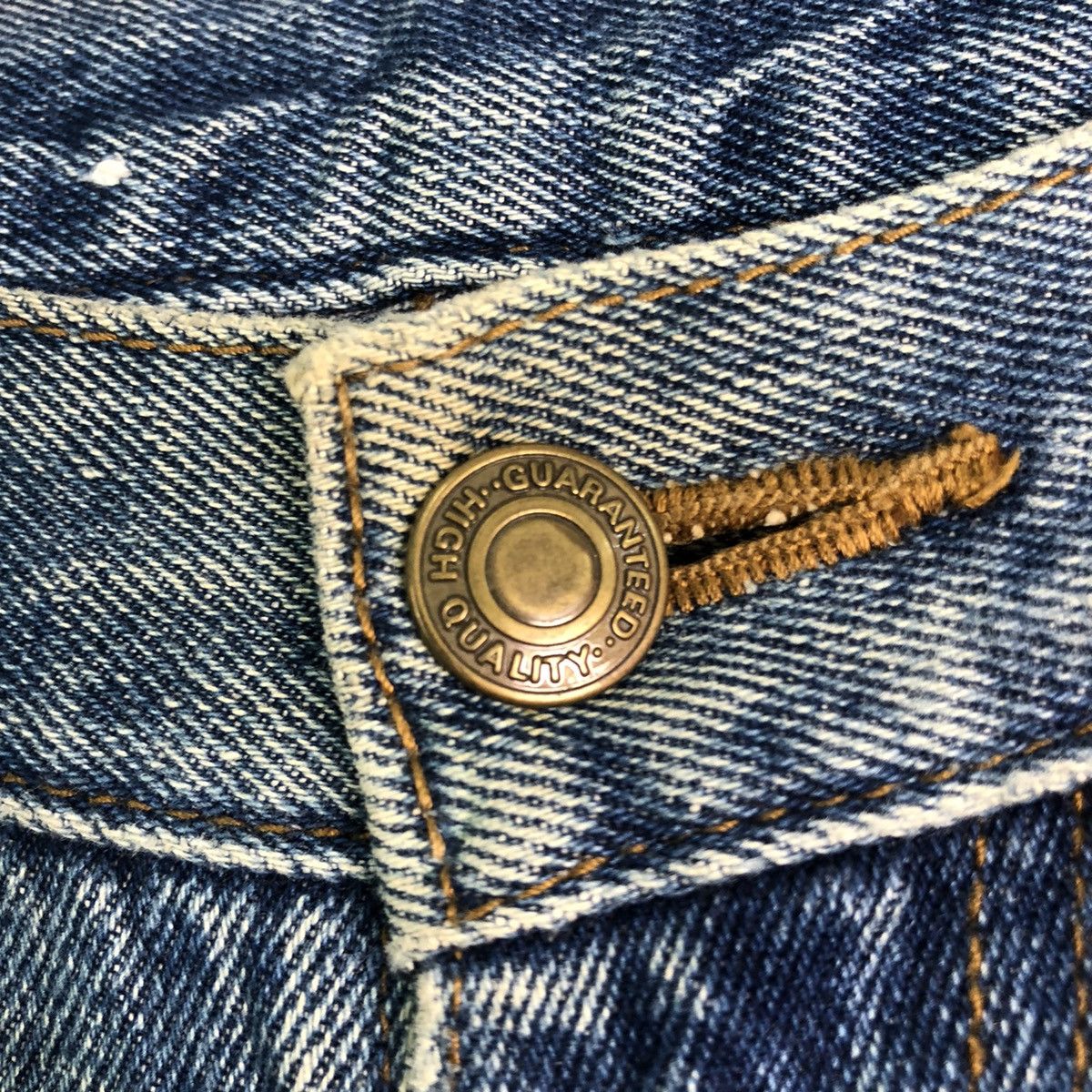 Japanese Brand DLL Japan Blue distressed Denim Jeans Pants #c257 Size US 30 / EU 46 - 4 Thumbnail