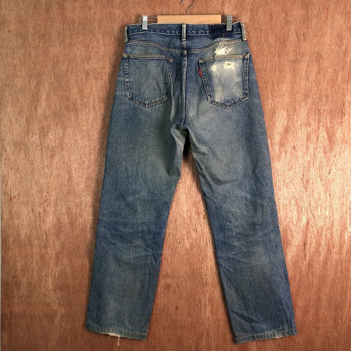 Japanese Brand DLL Japan Blue distressed Denim Jeans Pants #c257 Size US 30 / EU 46 - 6 Thumbnail