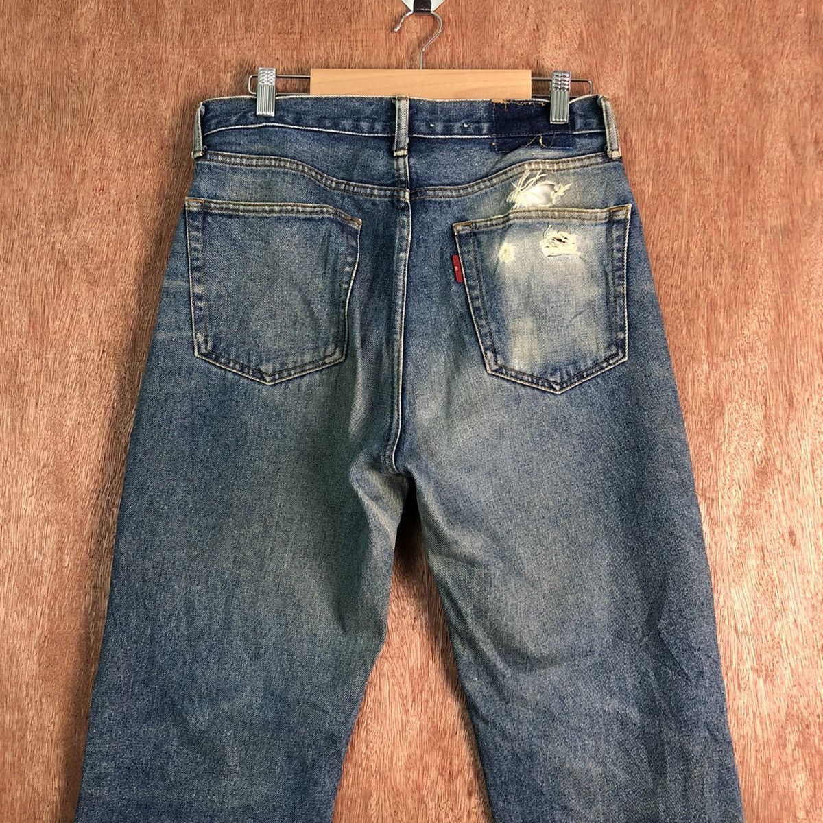 Japanese Brand DLL Japan Blue distressed Denim Jeans Pants #c257 Size US 30 / EU 46 - 7 Thumbnail