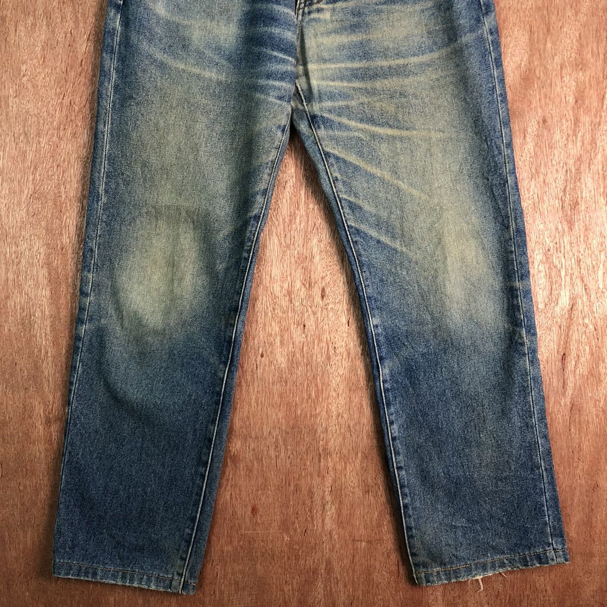 Japanese Brand DLL Japan Blue distressed Denim Jeans Pants #c257 Size US 30 / EU 46 - 3 Thumbnail