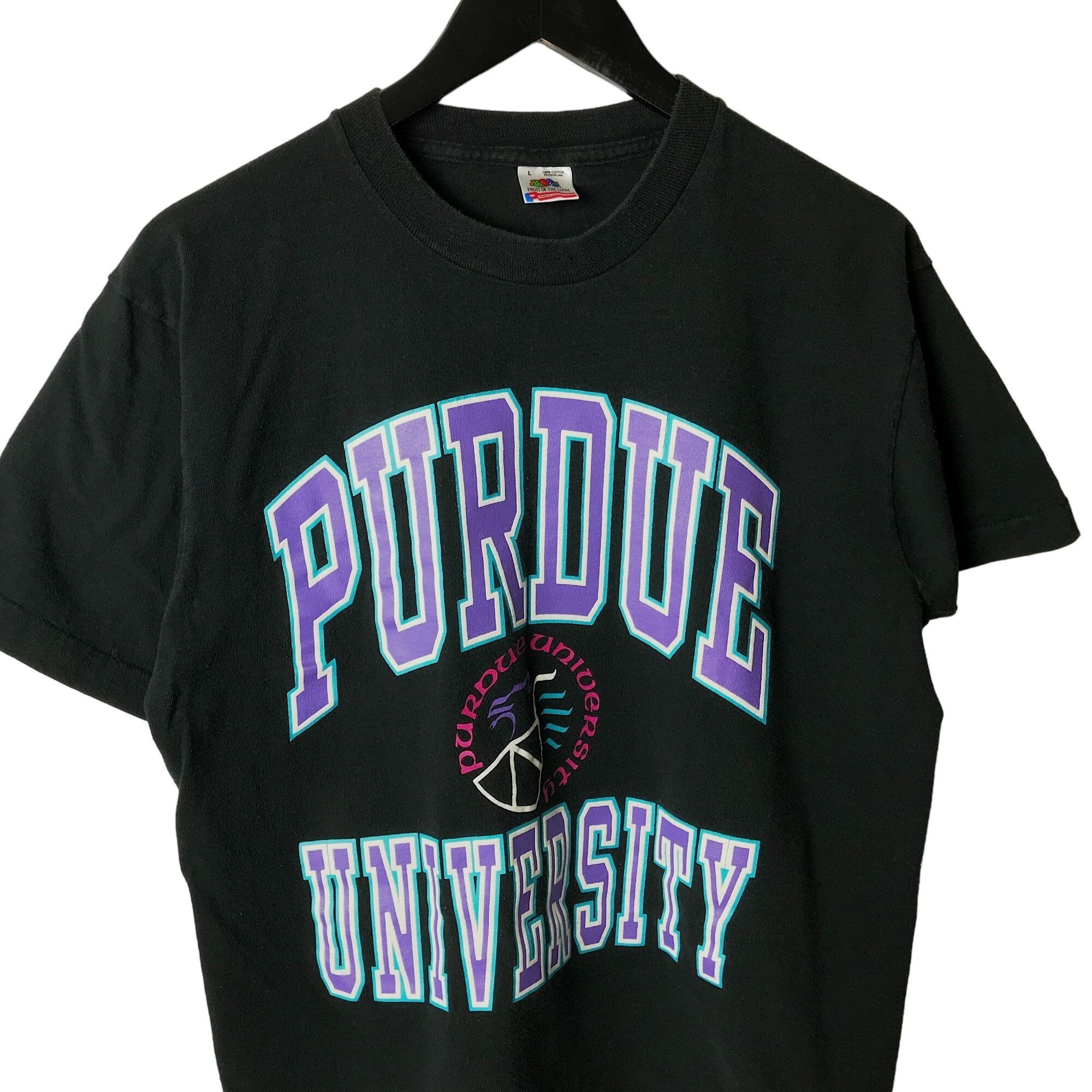 Vintage 90s Vintage Purdue University T Shirt Single Stitch Large | Grailed