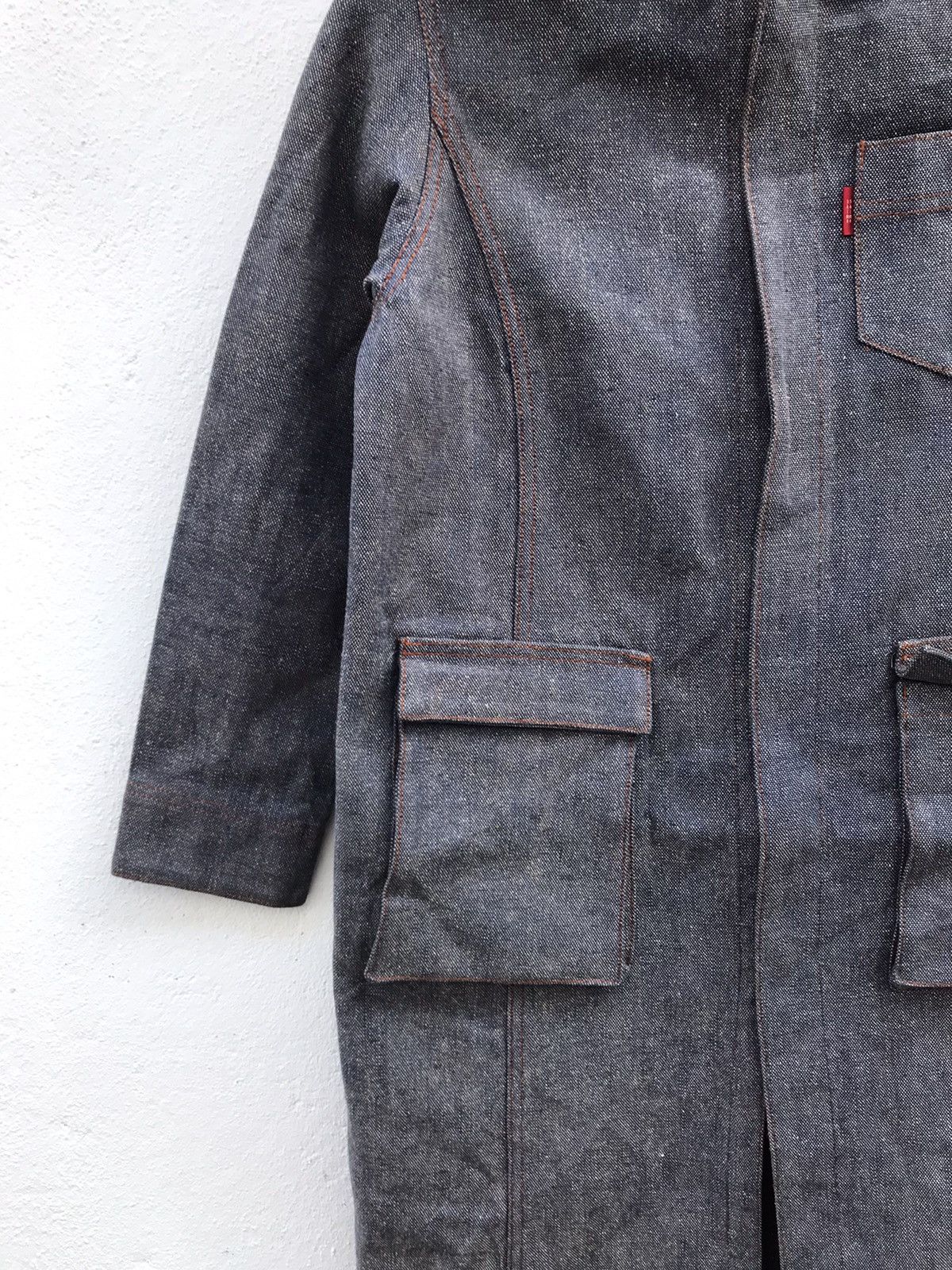 Japanese Brand Shima Shima Denim Hooded Long Jackets Size XS / US 0-2 / IT 36-38 - 3 Thumbnail