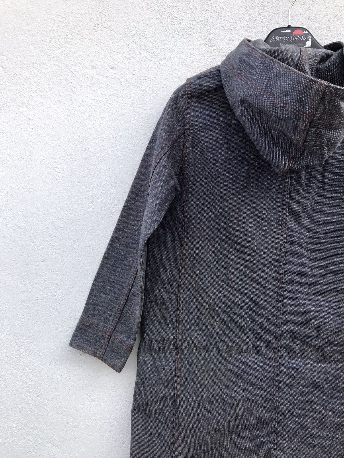Japanese Brand Shima Shima Denim Hooded Long Jackets Size XS / US 0-2 / IT 36-38 - 9 Thumbnail