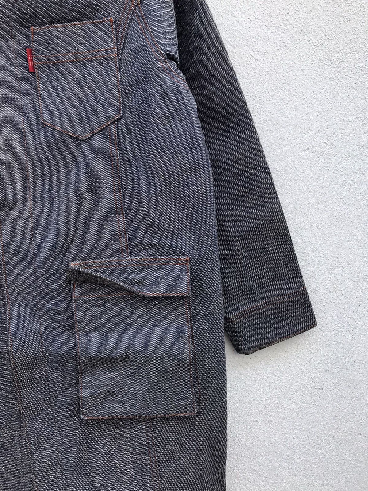 Japanese Brand Shima Shima Denim Hooded Long Jackets Size XS / US 0-2 / IT 36-38 - 4 Thumbnail
