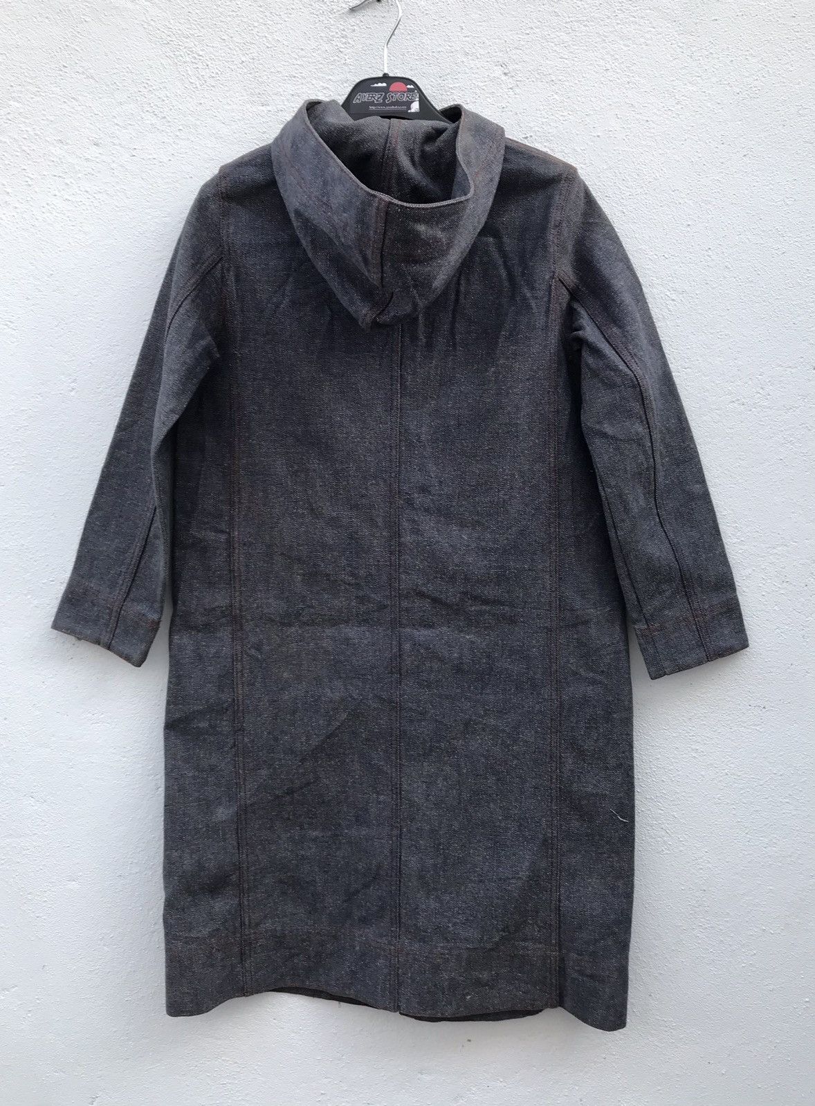 Japanese Brand Shima Shima Denim Hooded Long Jackets Size XS / US 0-2 / IT 36-38 - 7 Thumbnail