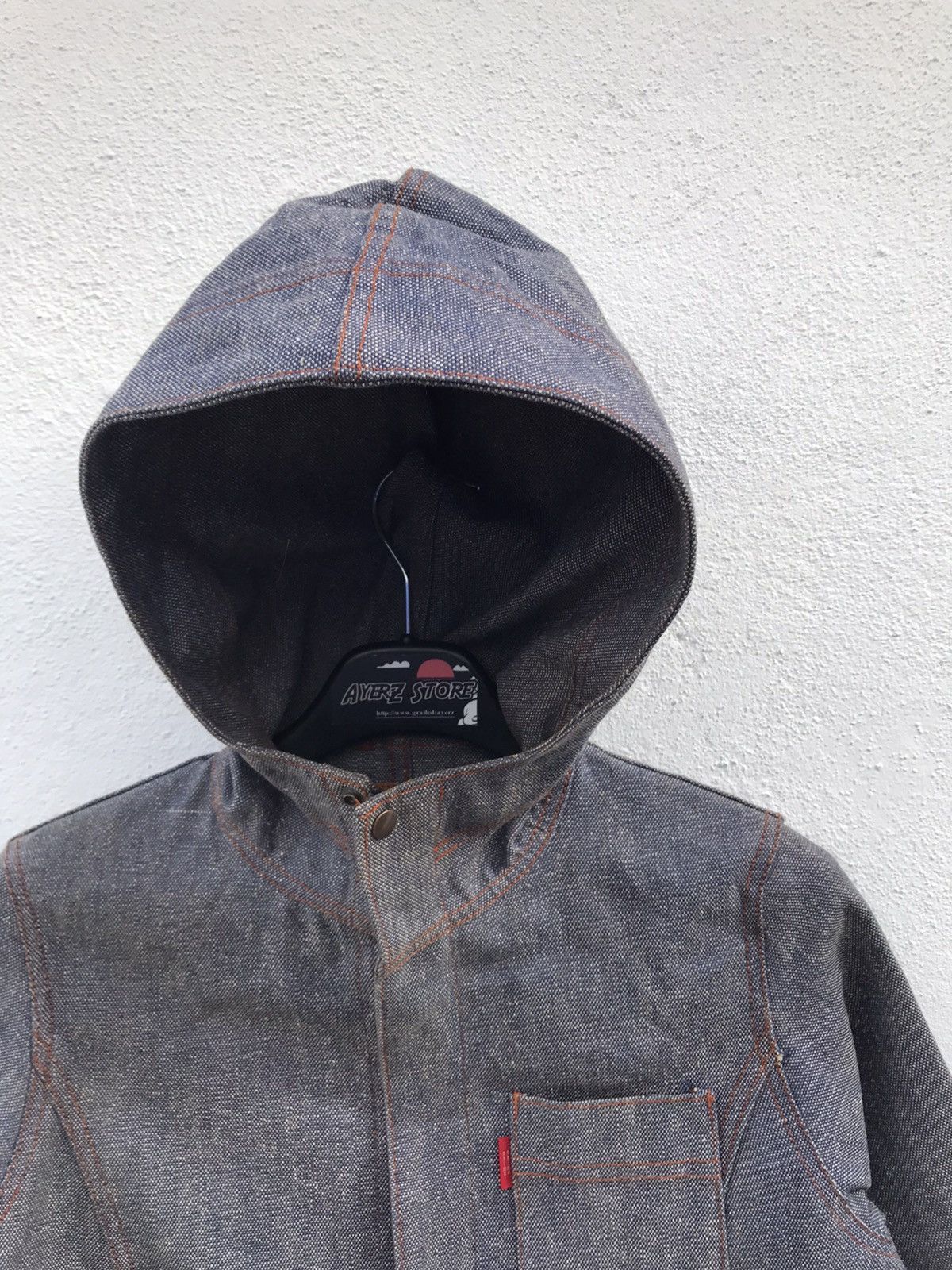 Japanese Brand Shima Shima Denim Hooded Long Jackets Size XS / US 0-2 / IT 36-38 - 5 Thumbnail